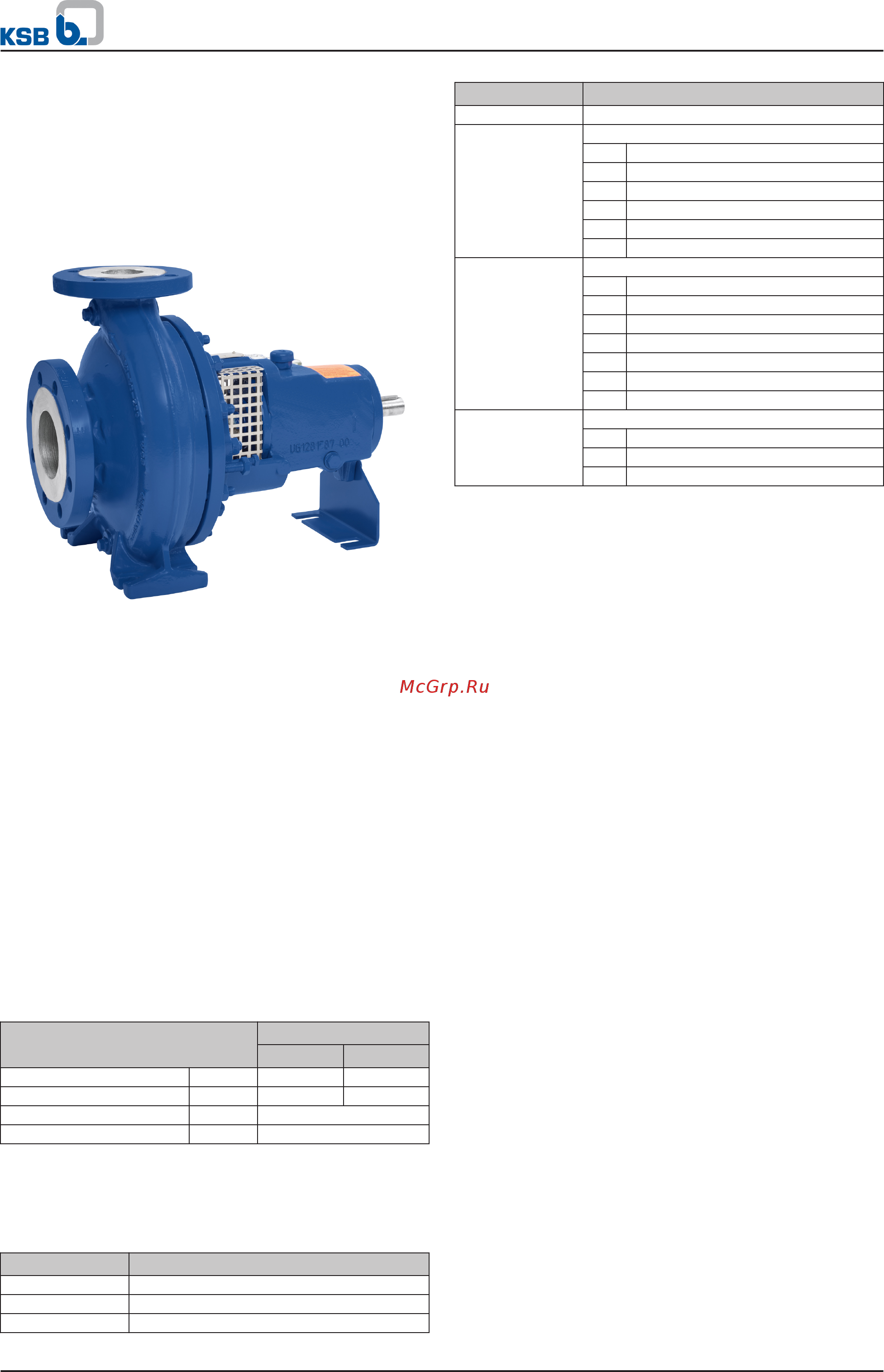 KSB MegaCPK 125-080-250 [4/30] Centrifugal pumps with shaft seal