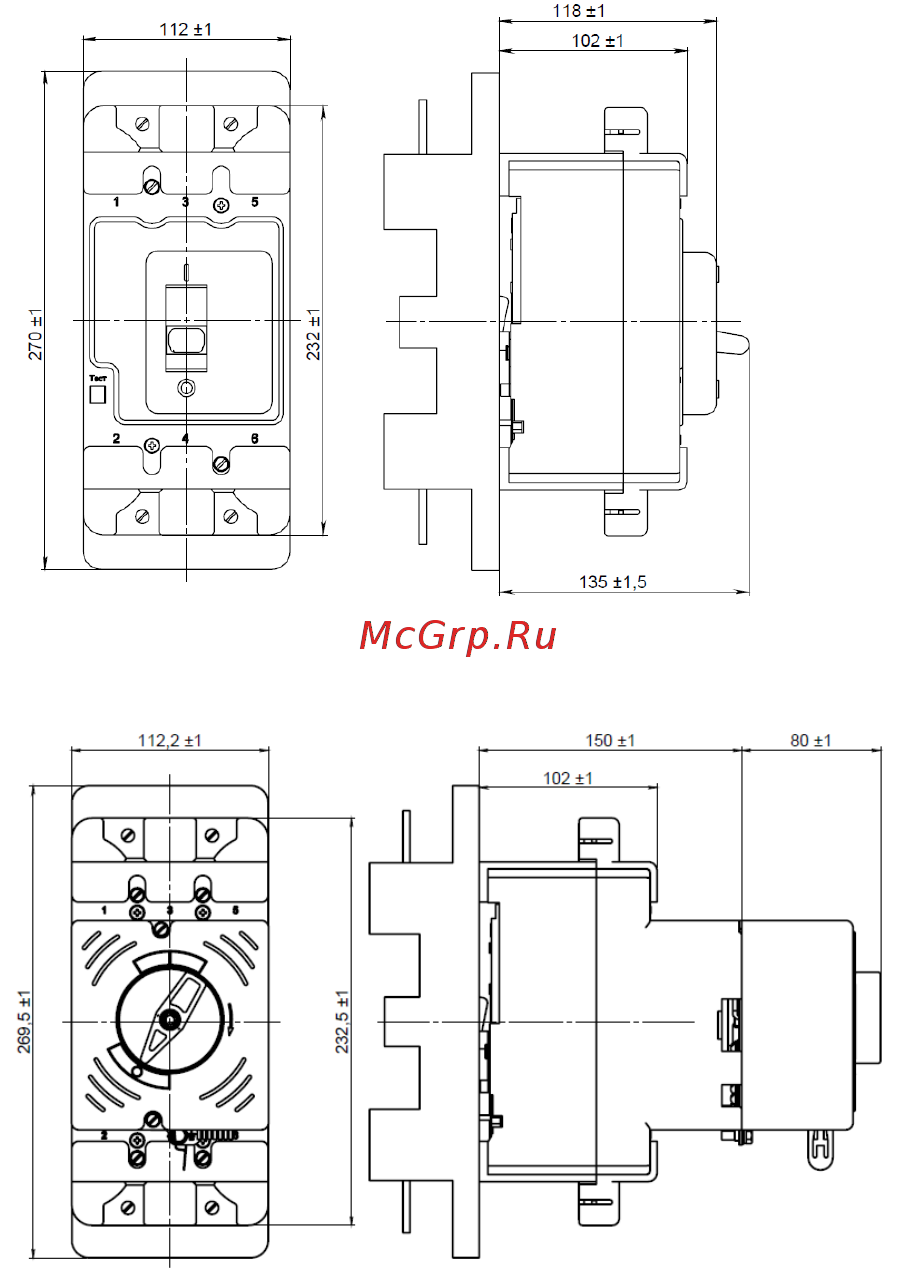 КЭАЗ ВА57-35-341810-160А-500-690AC-НР230AC/220DC-УХЛ3-РЕГ Инструкция по эксплуатации онлайн [30/44] 487730