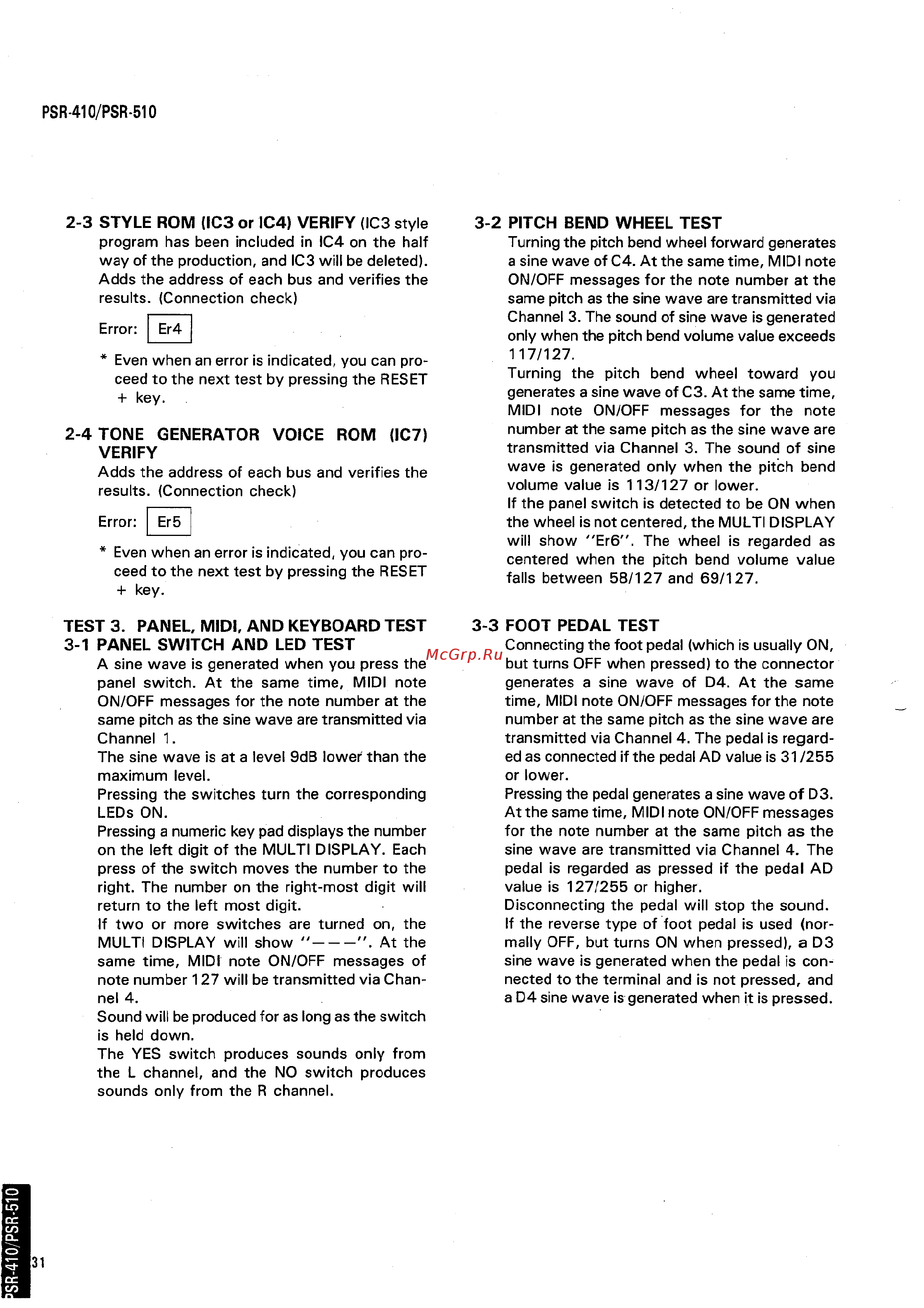 Yamaha PSR-510 [7/11] Verify