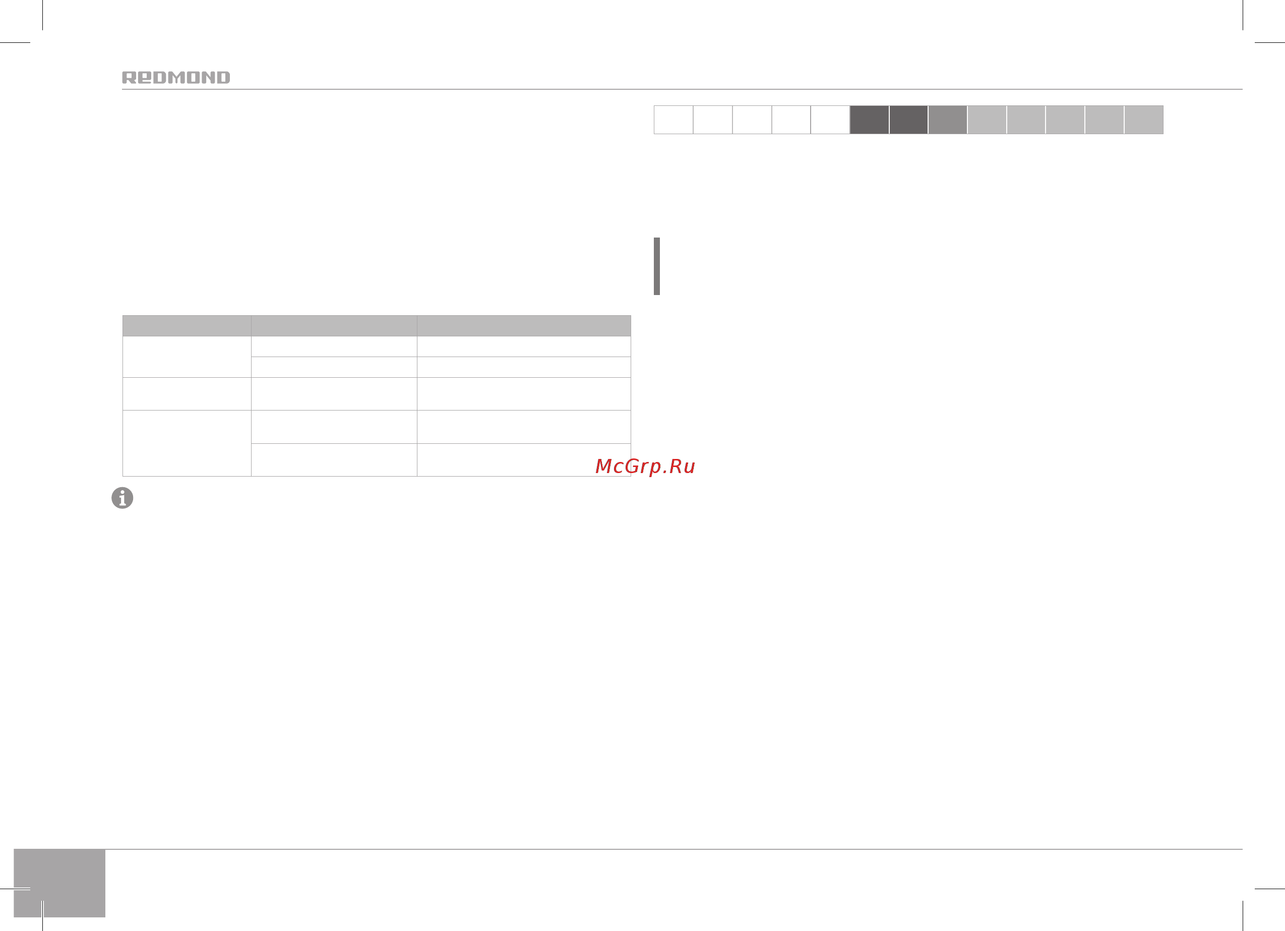 Redmond RMG-1260 [12/20] Во время работы прибора