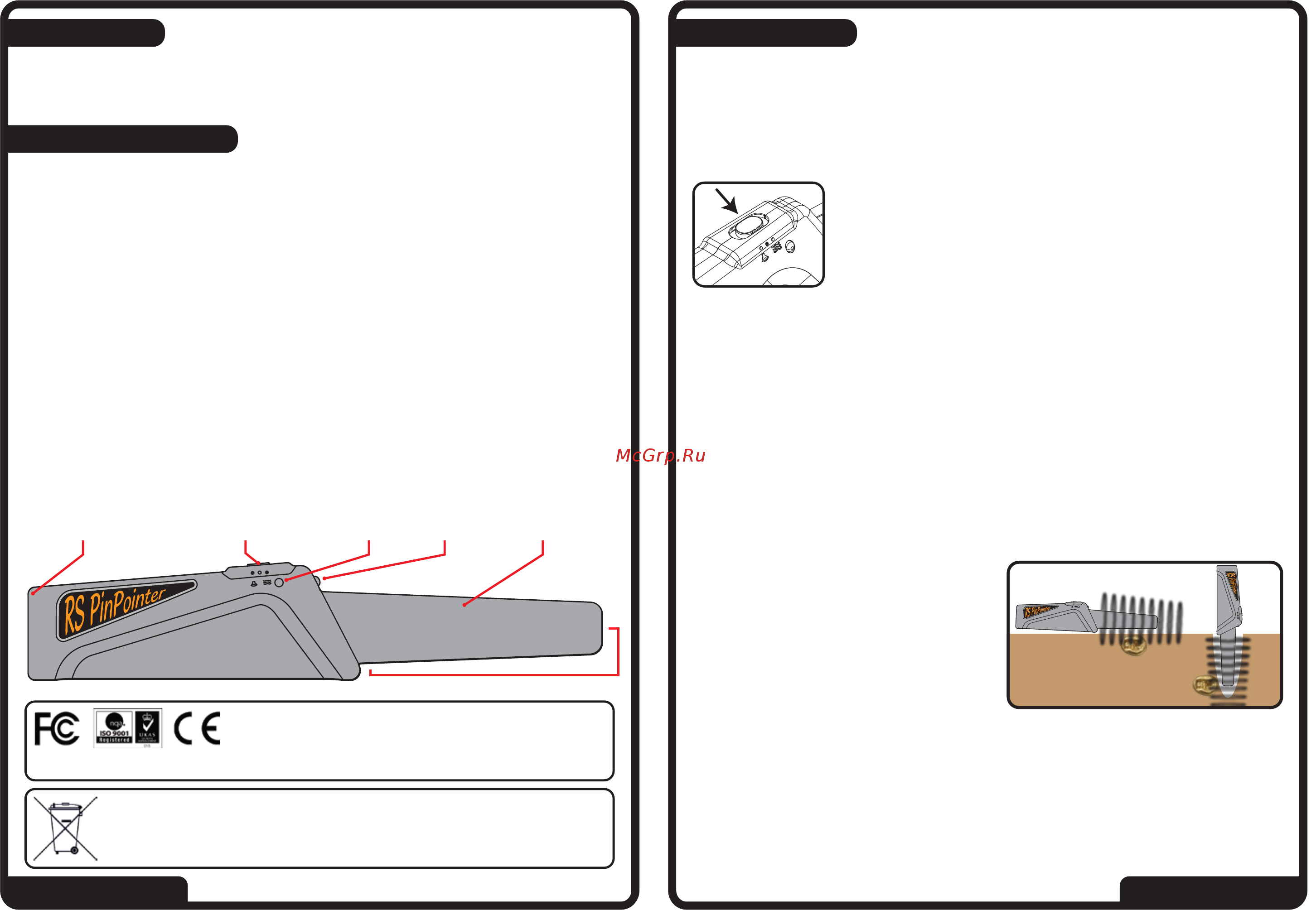 Nokta RS Pinpointer [2/2] Инструкция