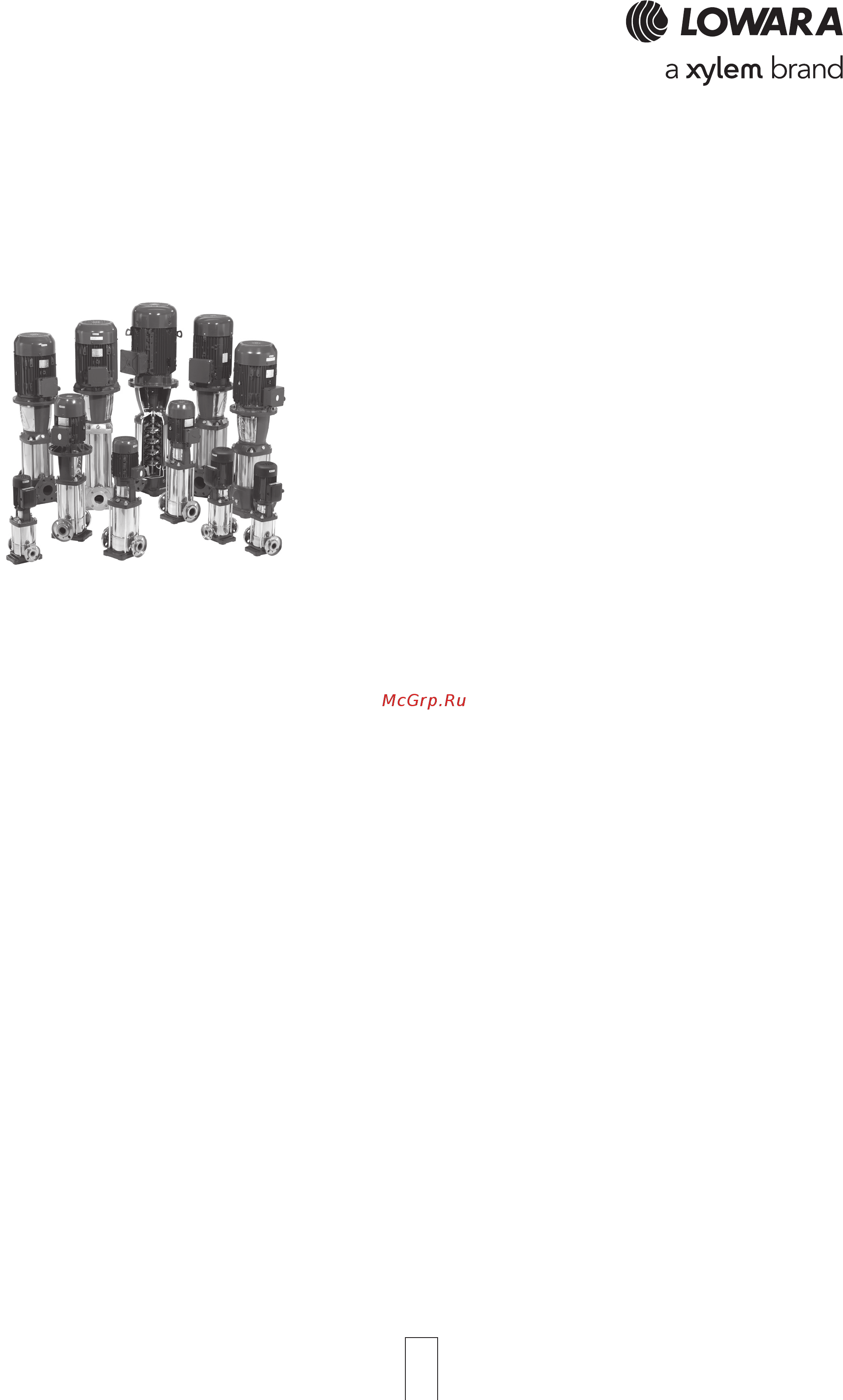 Lowara 22SV 01F011 1015L1611 [5/72] Vertical multistage electric pumps