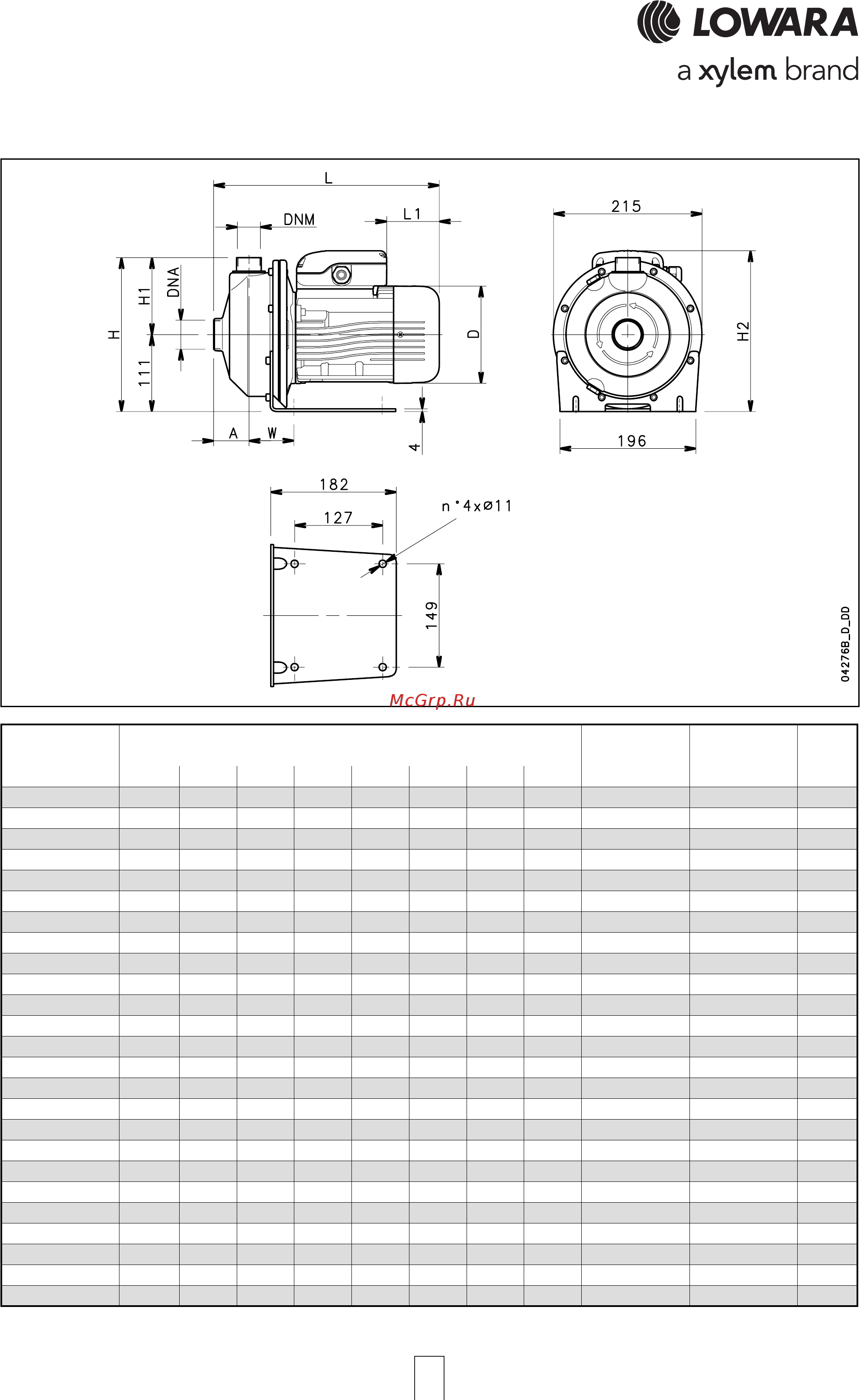 Lowara CEA 210/4/D 104480070 [17/48] Cea cea n series cea cea n series cea cea n series cea cea n series cea cea n series dimensions and weights a dimensions and weights a dimensions and weights a dimensions and weights a dimensions and weights at 50 hz 2 poles t 50 hz 2 poles t 50 hz 2 poles t 50 hz 2 poles t 50 hz 2 poles