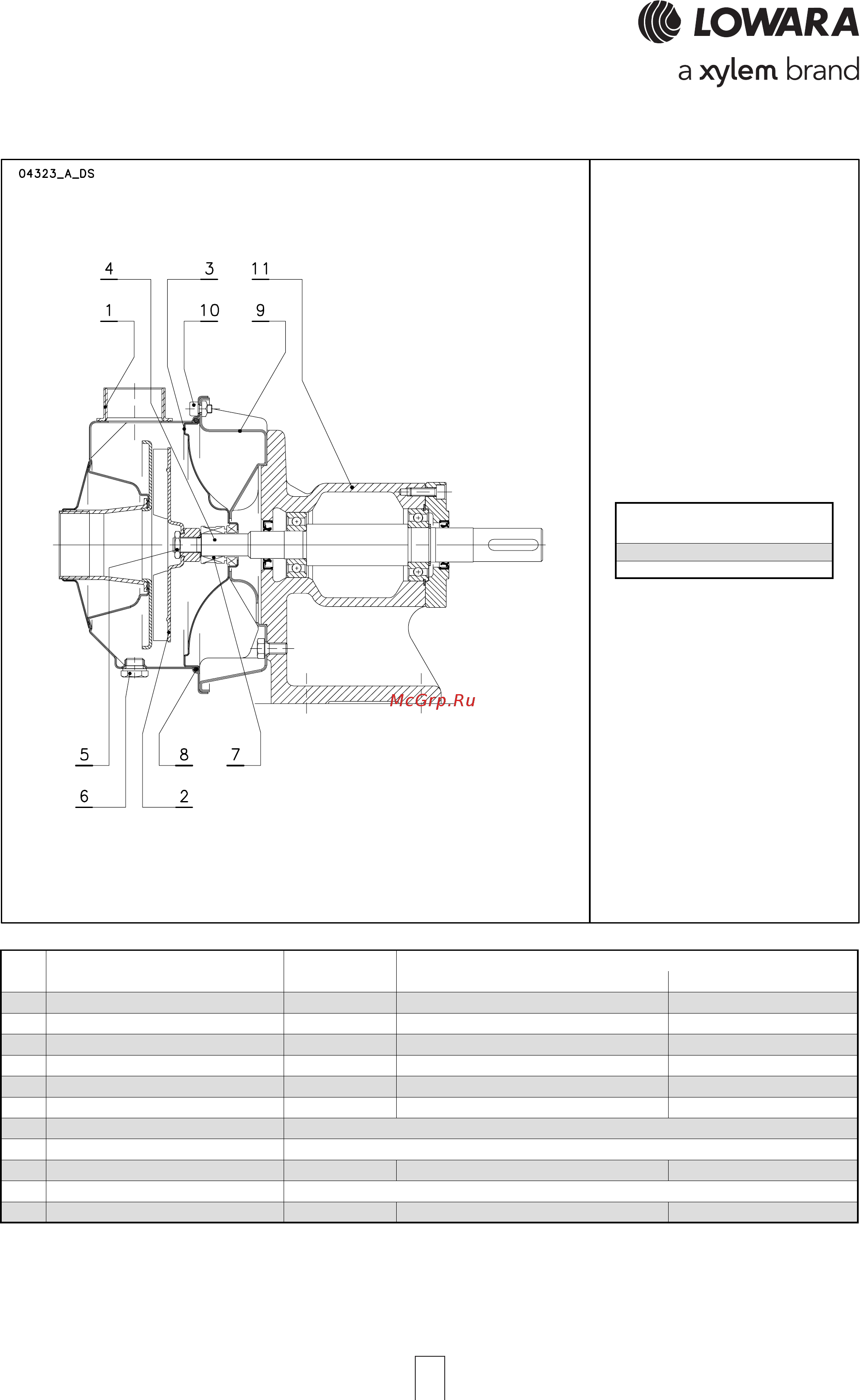 Lowara CO 350/03/A 107350090 [18/104] Cof series cof series cof series cof series cof series list of models and t list of models and t list of models and t list of models and t list of models and table of ma able of ma able of ma able of ma able of materials terials terials terials terials