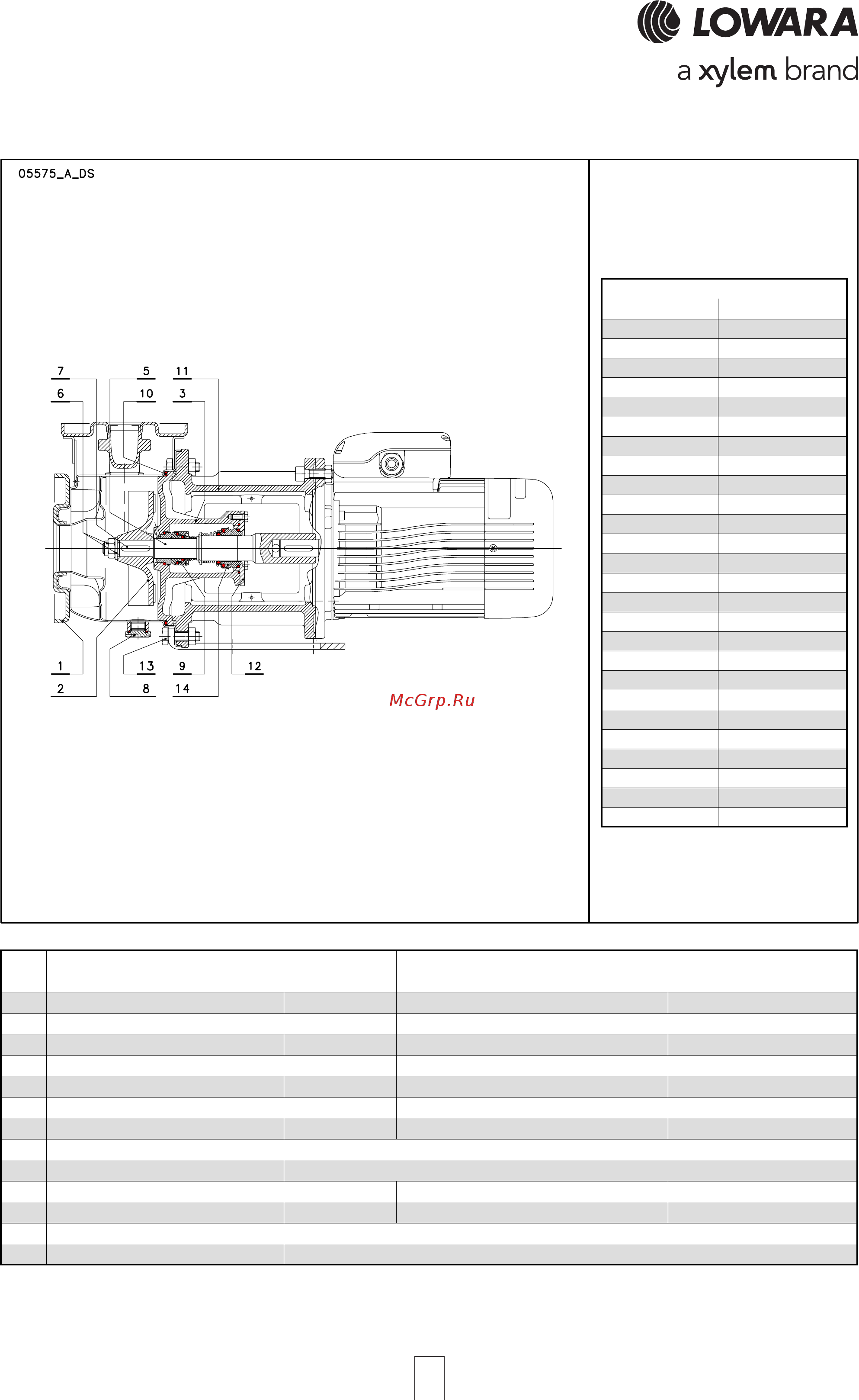 Lowara CO 350/03/A 107350090 [49/104] Shod shod4 series double mechanical seal shod shod4 series double mechanical seal shod shod4 series double mechanical seal shod shod4 series double mechanical seal shod shod4 series double mechanical seal list of models and t list of models and t list of models and t list of models and t list of models and table of ma able of ma able of ma able of ma able of materials terials terials terials terials