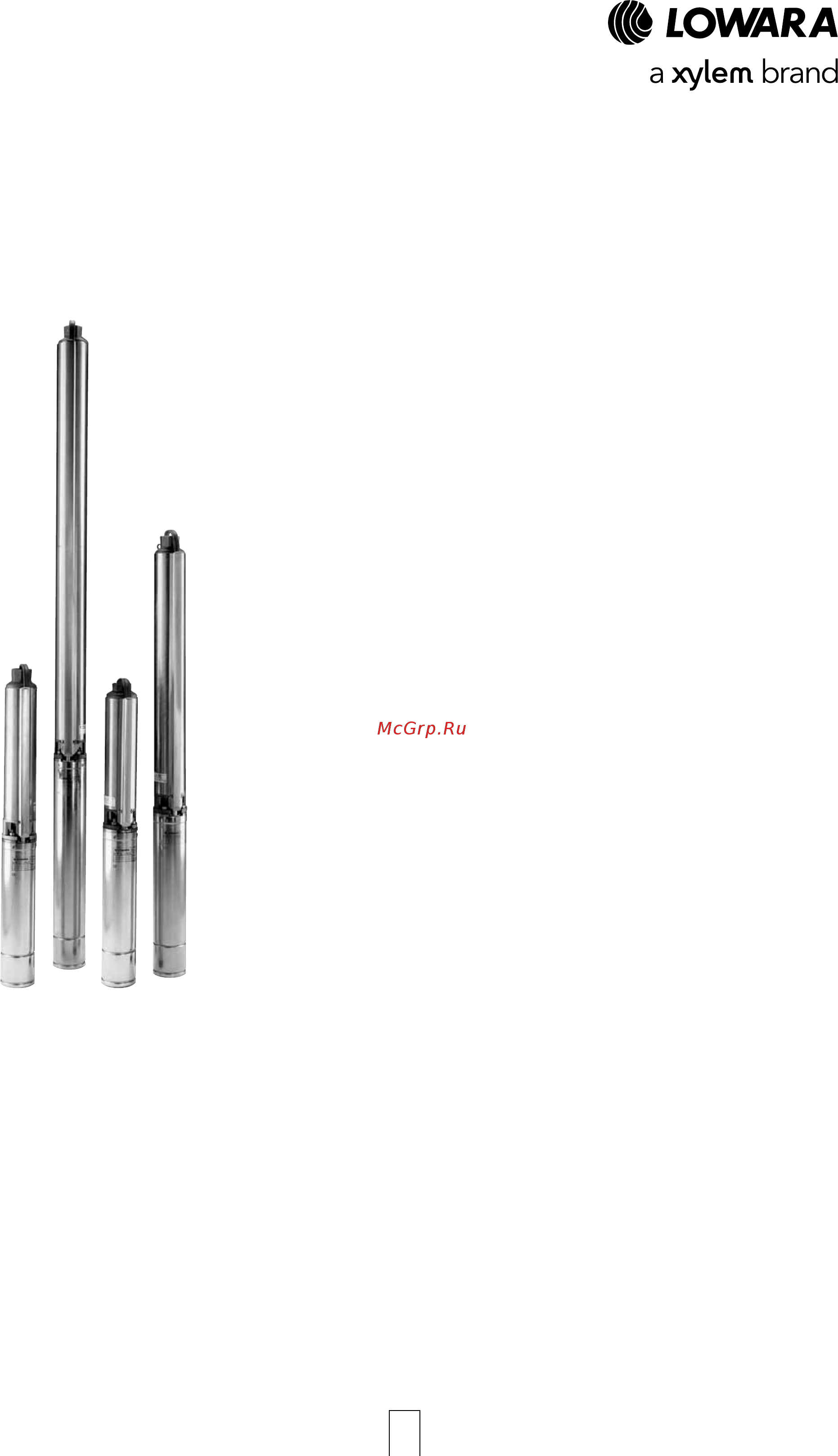 Lowara e-GS 12GS30T/B-L4C [13/92] Серия gs