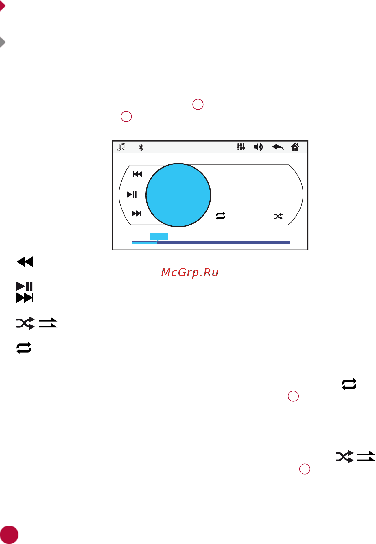 Prology MPV-100 [12/32] Воспроизведение медиафайлов с карт памяти microsd usb