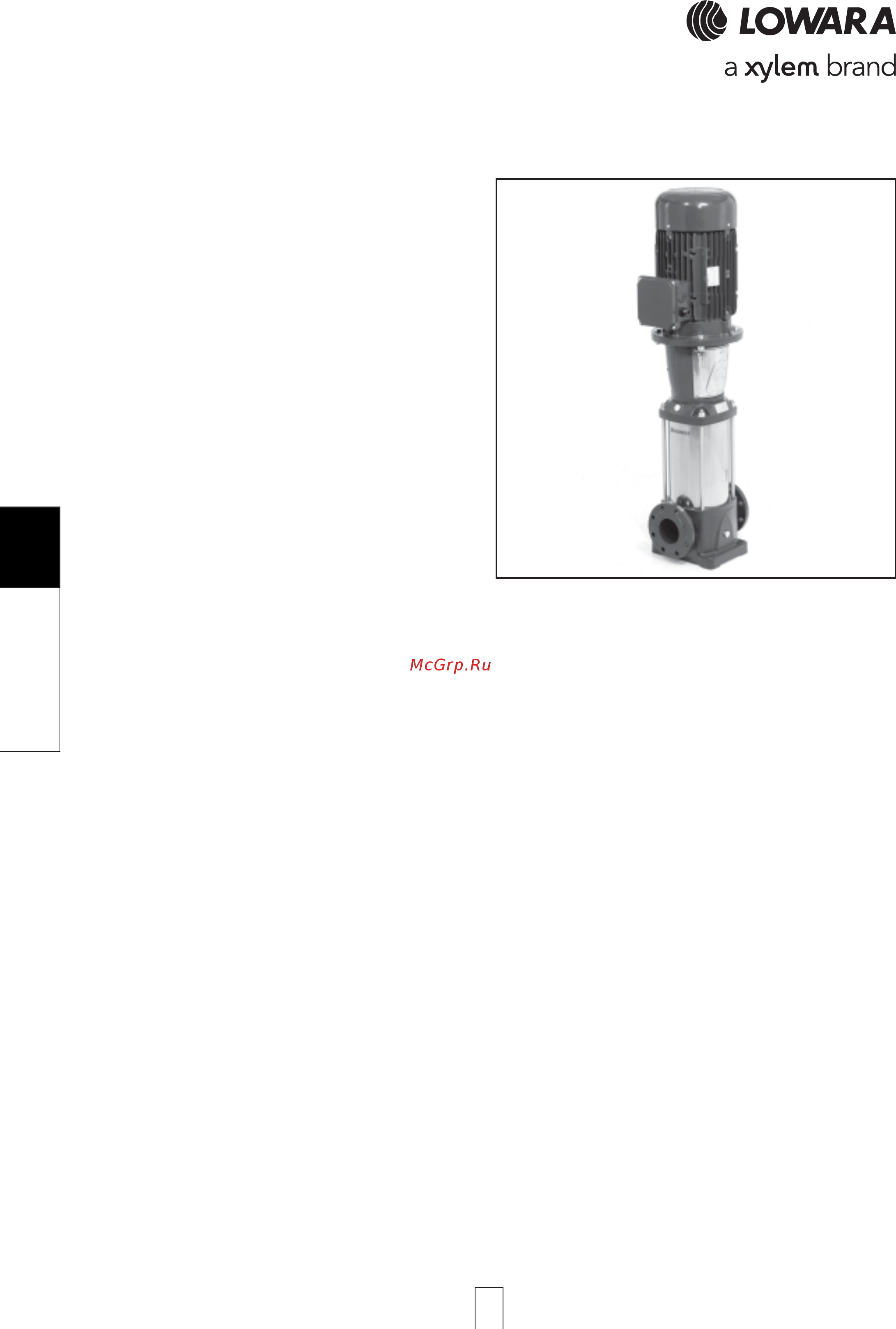 Lowara e-SV 46SV9/2AGH300T [158/264] E sv serie 4 pole version e sv serie 4 pole version e sv serie 4 pole version e sv serie 4 pole version e sv serie 4 pole version 50 60 hz 50 60 hz 50 60 hz 50 60 hz 50 60 hz