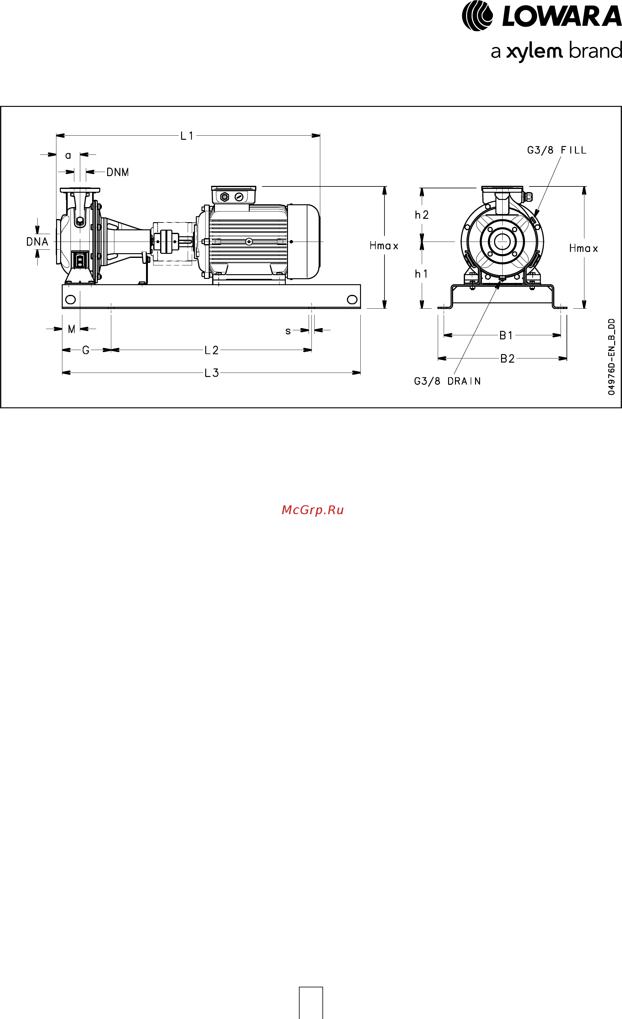 Lowara ESHE 50-125/30/P25RSNA Технические характеристики онлайн [90/120] 491837
