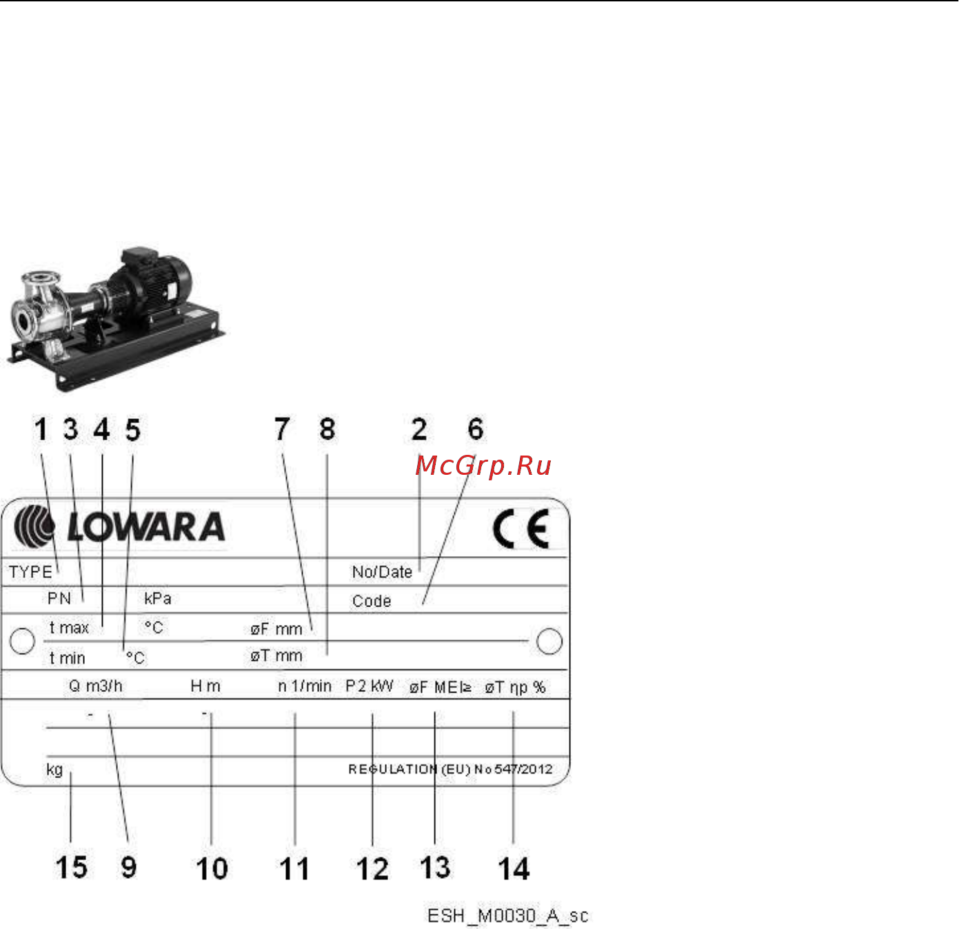 Lowara ESHS 65-160/11A/P45RSNA Инструкция по эксплуатации онлайн [348/388] 492048