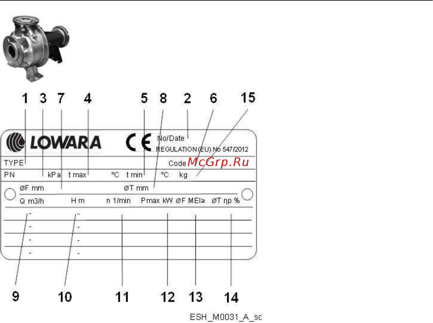 Lowara ESHS 25-200/30/P25RSNA Инструкция по эксплуатации онлайн [349/388] 491998