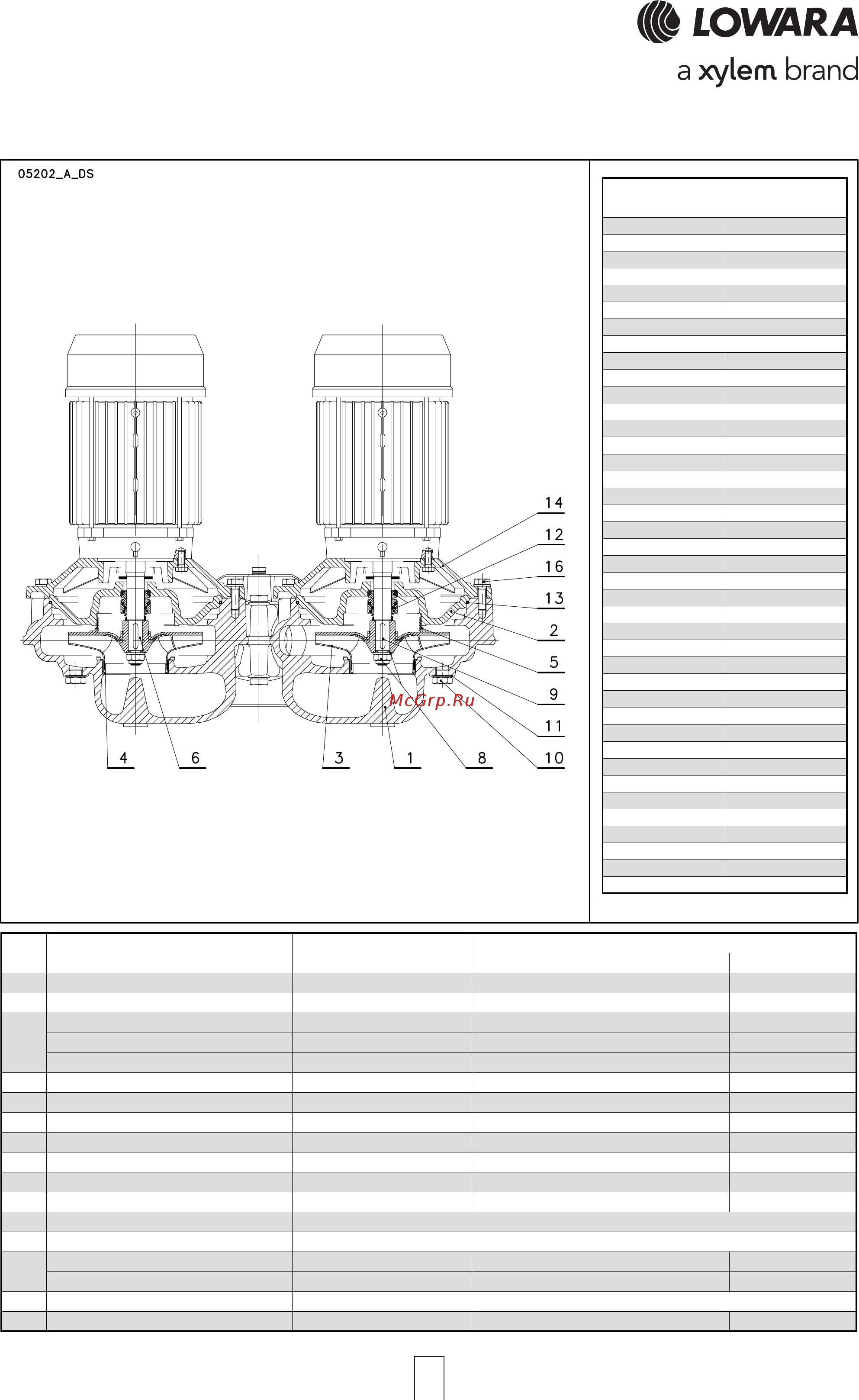 Lowara FC TS4 40-200/05 [14/132] Fcte fcte4 series fcte fcte4 series fcte fcte4 series fcte fcte4 series fcte fcte4 series list of models and t list of models and t list of models and t list of models and t list of models and table of ma able of ma able of ma able of ma able of materials terials terials terials terials
