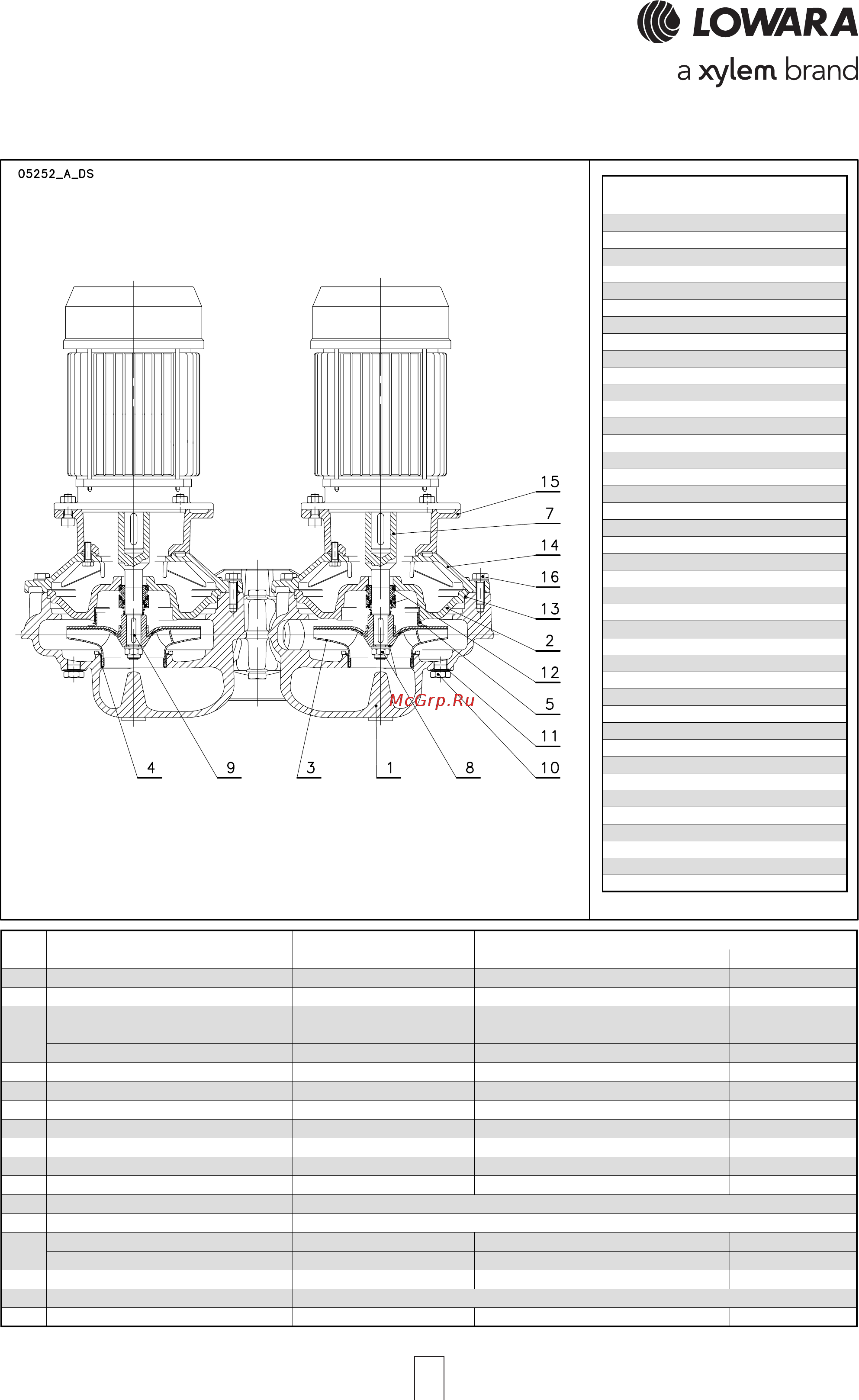 Lowara FC E4 100-160/15/P [16/132] Fcts fcts4 series fcts fcts4 series fcts fcts4 series fcts fcts4 series fcts fcts4 series list of models and t list of models and t list of models and t list of models and t list of models and table of ma able of ma able of ma able of ma able of materials terials terials terials terials