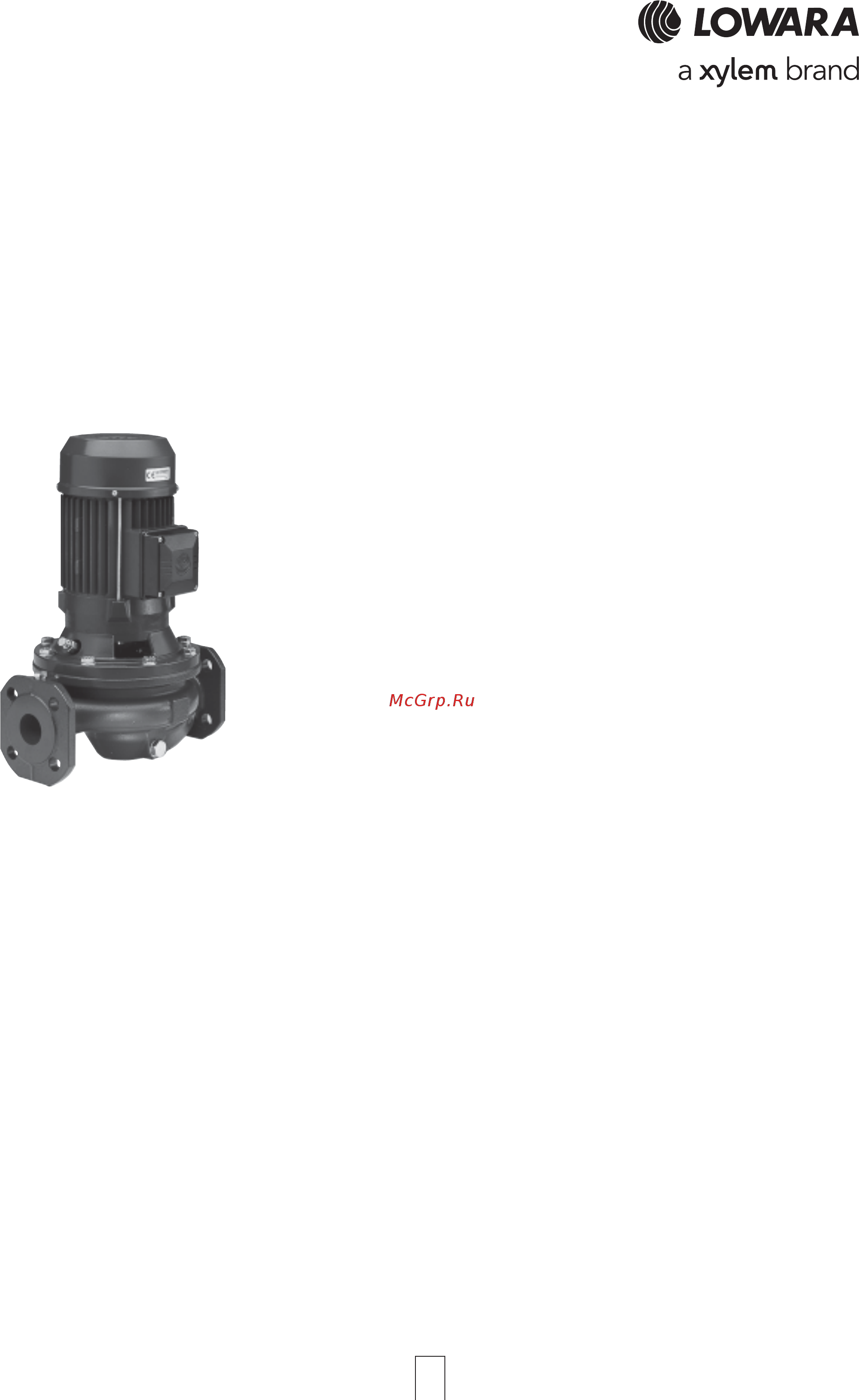 Lowara FC TS4 80-200/15/P [5/132] Handling of water and clean chemically non aggressive liquids