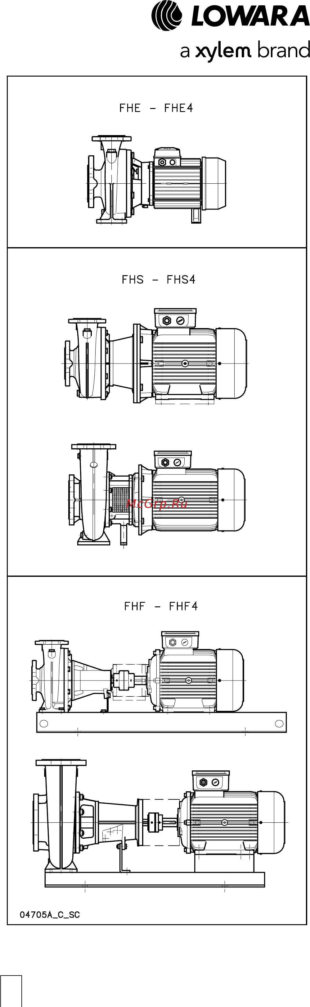 Lowara FHE 32-125/07 [6/136] Конструктивные характеристики