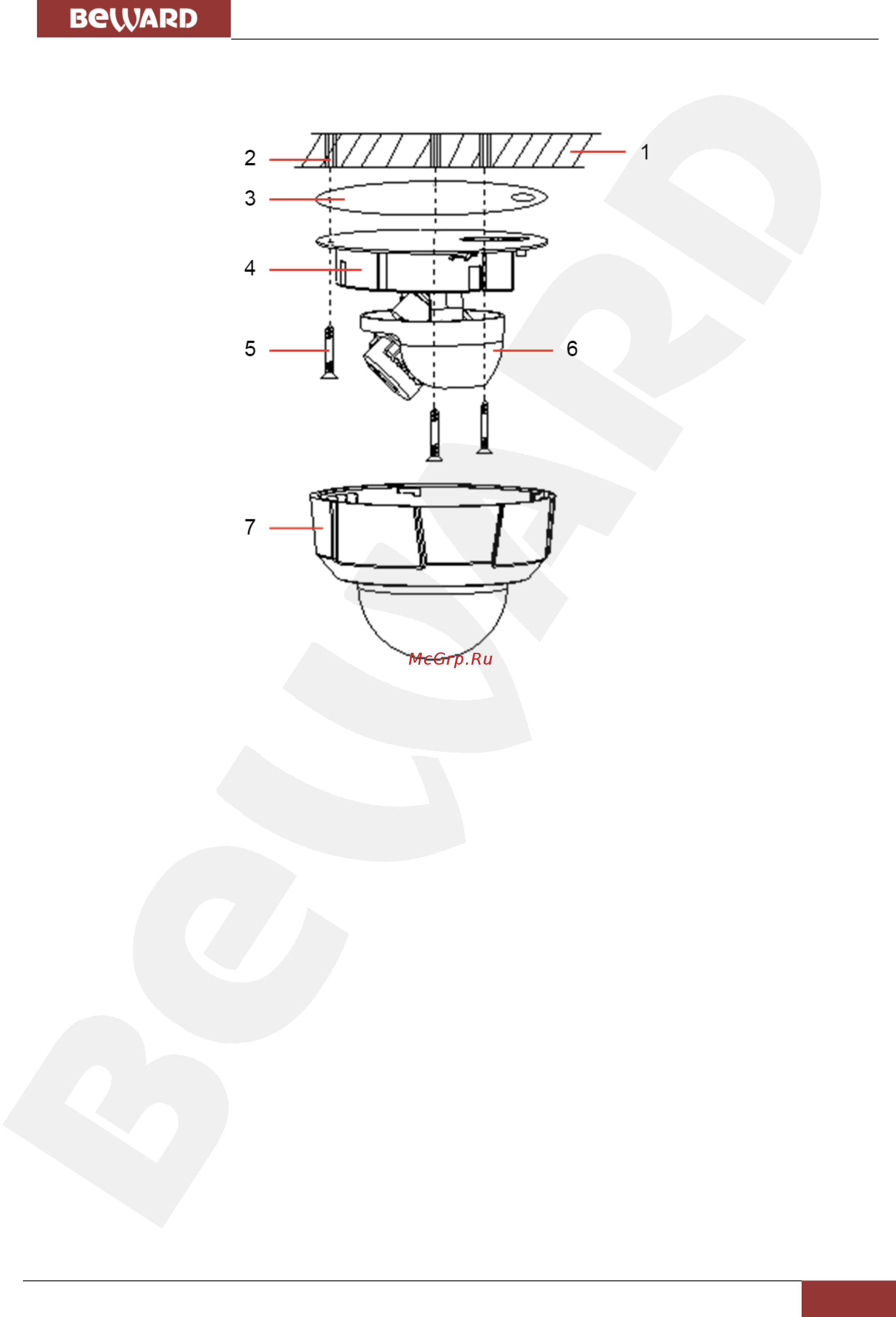 BEWARD B1510DR [14/78] Монтаж ip камеры