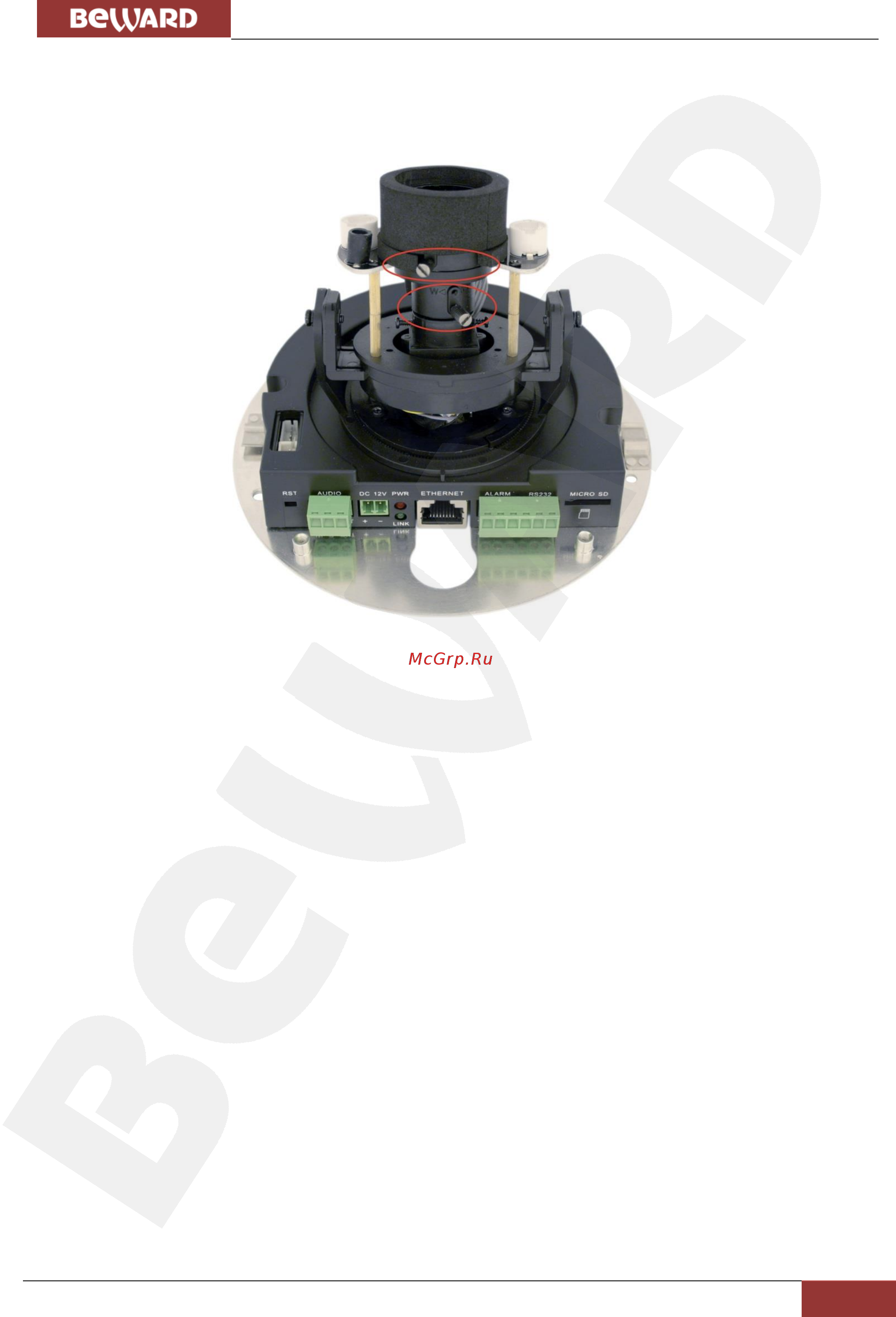 BEWARD B1510DR [20/78] Регулировка угла обзора и фокусировка объектива