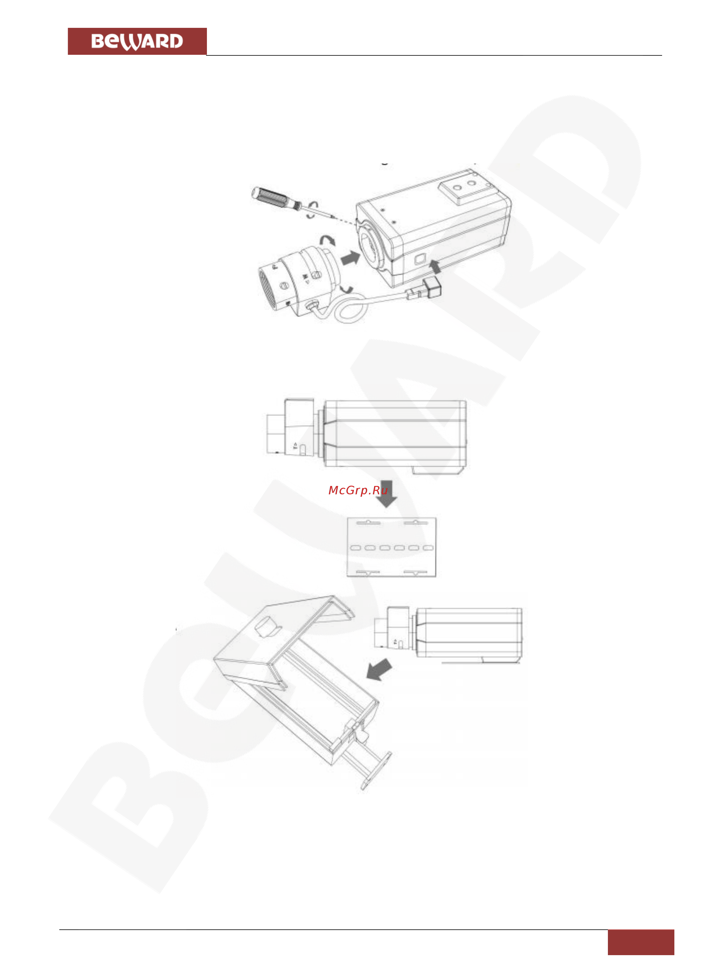 BEWARD SV2215M [11/68] Монтаж ip камеры