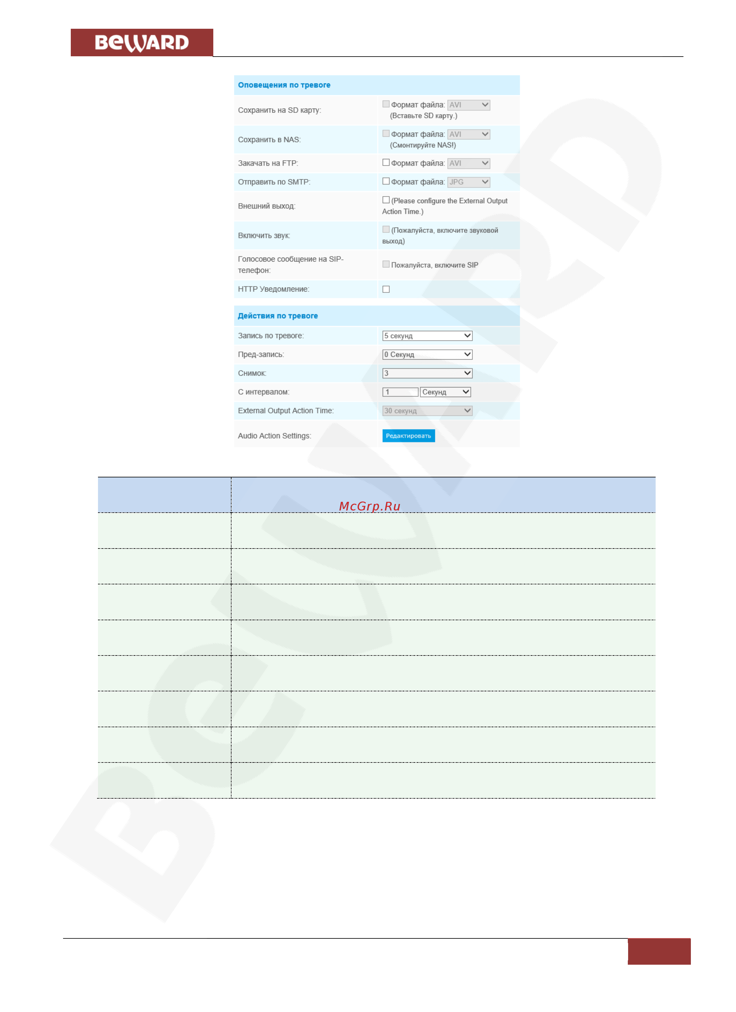 BEWARD SV3210D [31/63] Глава 8 дополнительные настройки