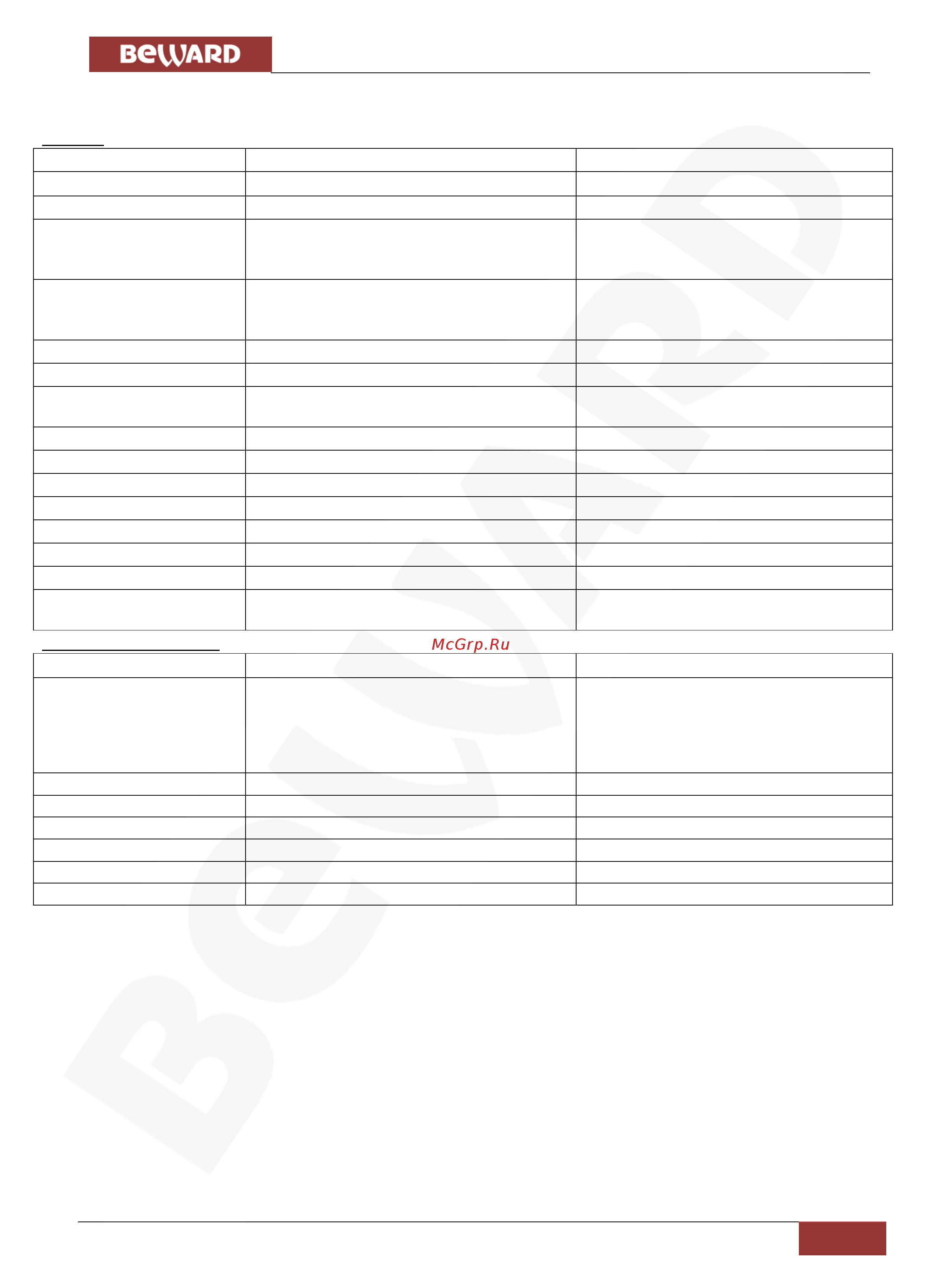 BEWARD SV2010DM [7/70] Основные характеристики
