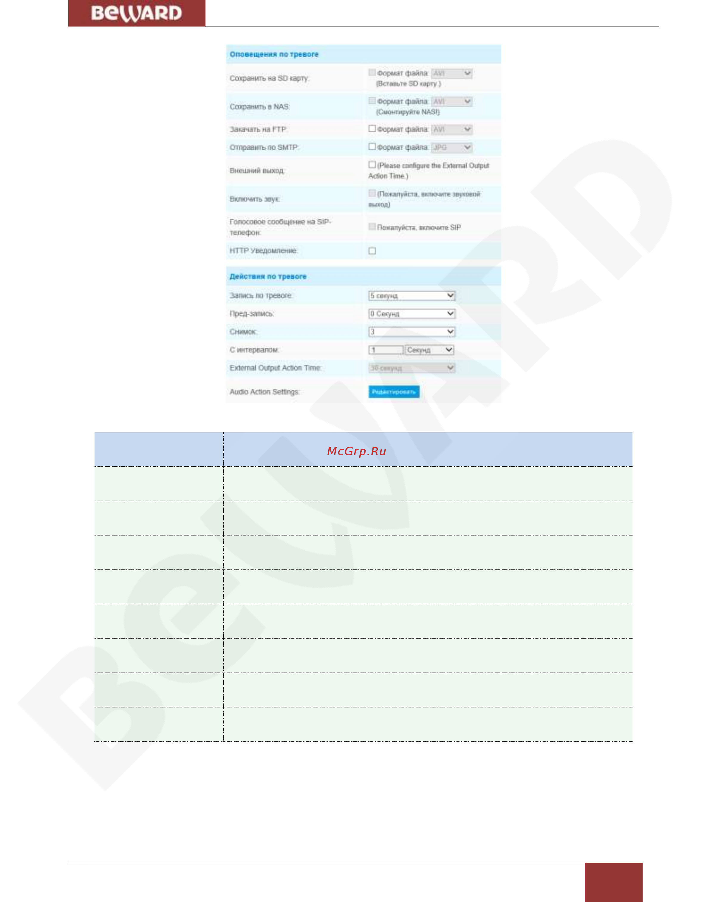 BEWARD SV2010DVZ [32/64] Глава 8 дополнительные настройки