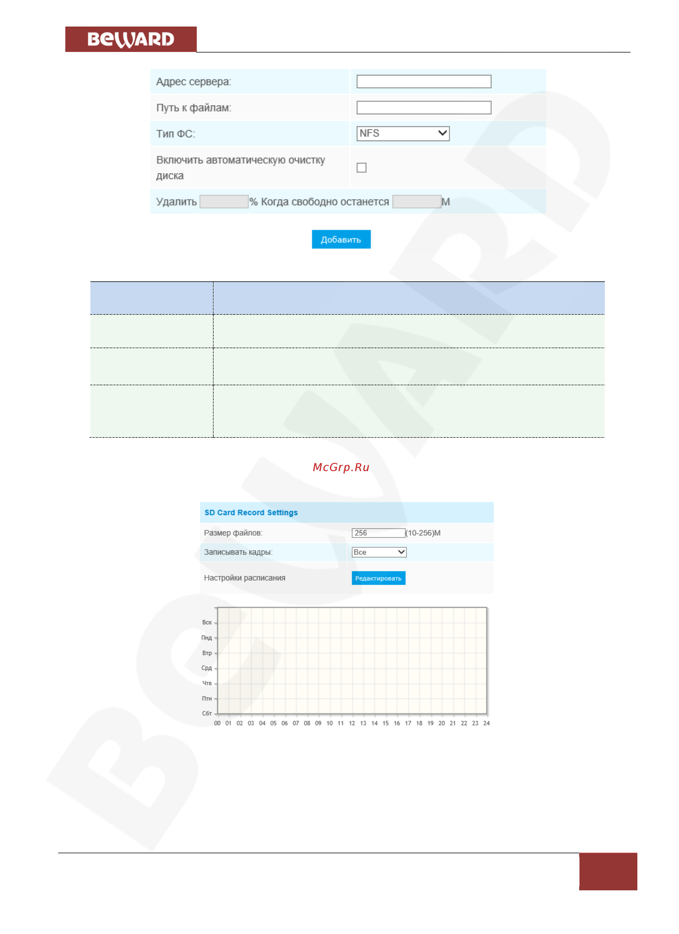 BEWARD SV3215RZX [37/67] Глава 8 дополнительные настройки