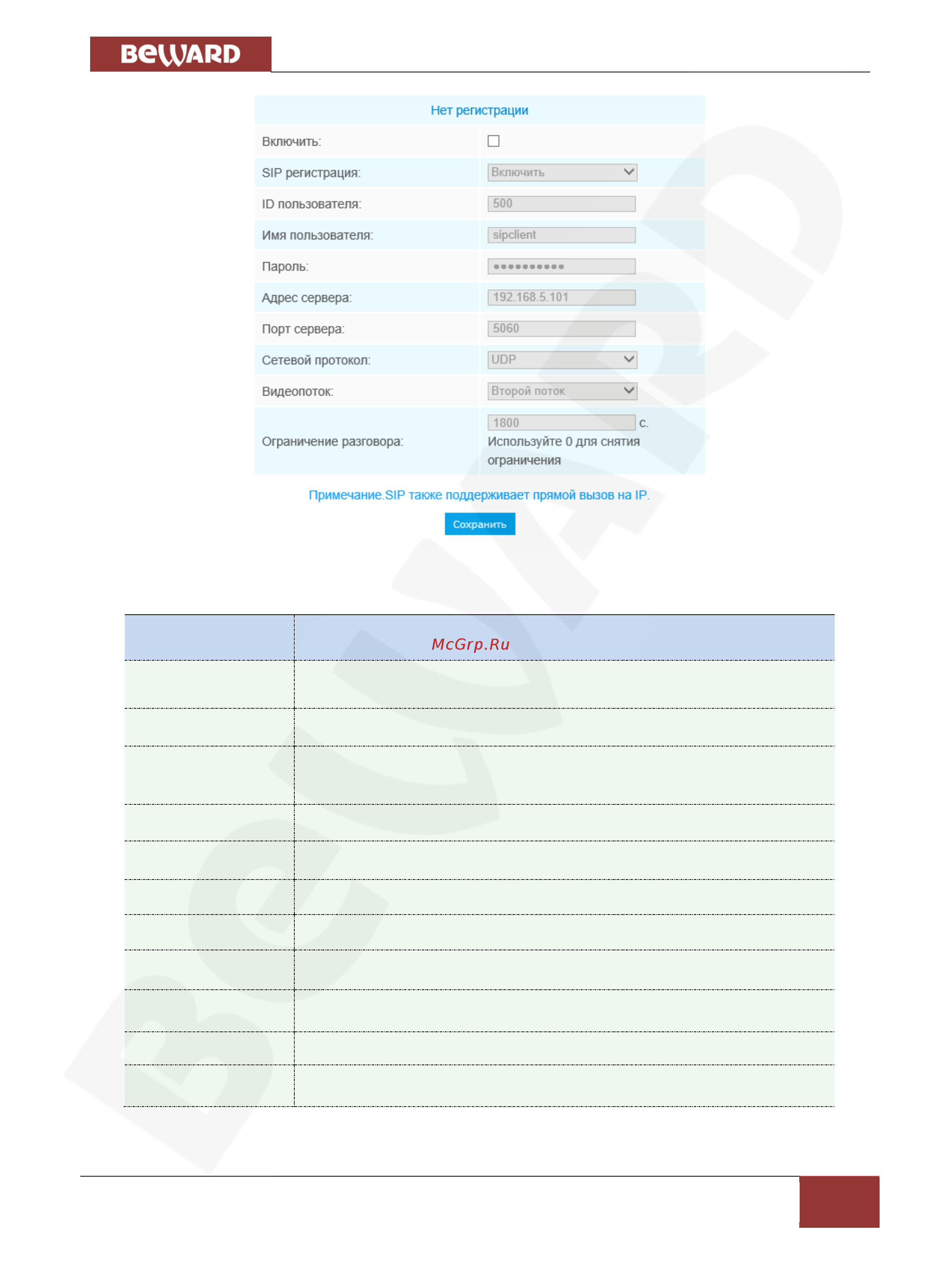 BEWARD SV3215RZX [41/67] Глава 8 дополнительные настройки