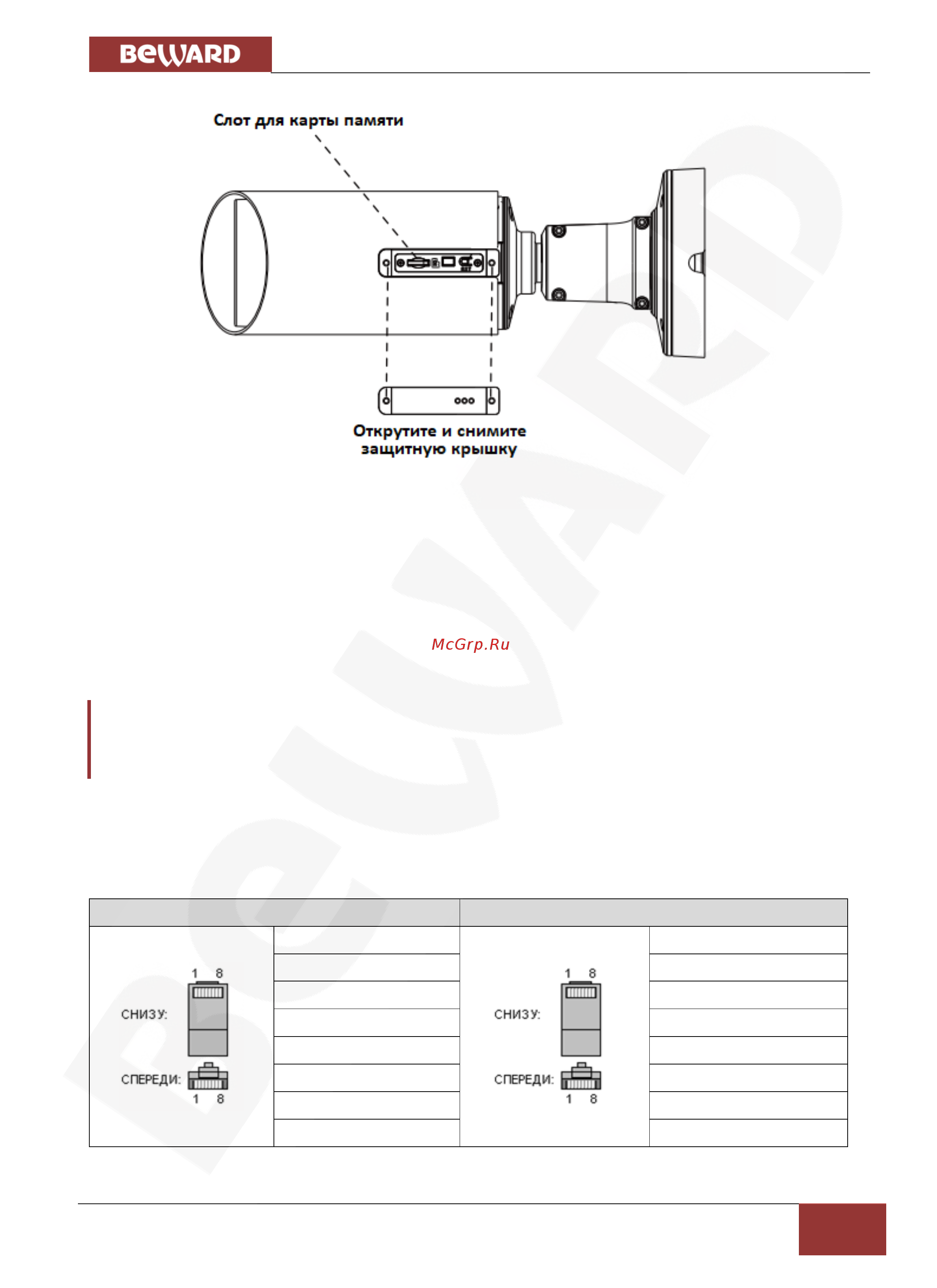 BEWARD SV2015RZX [15/72] Глава 4 установка и подключение ip камеры