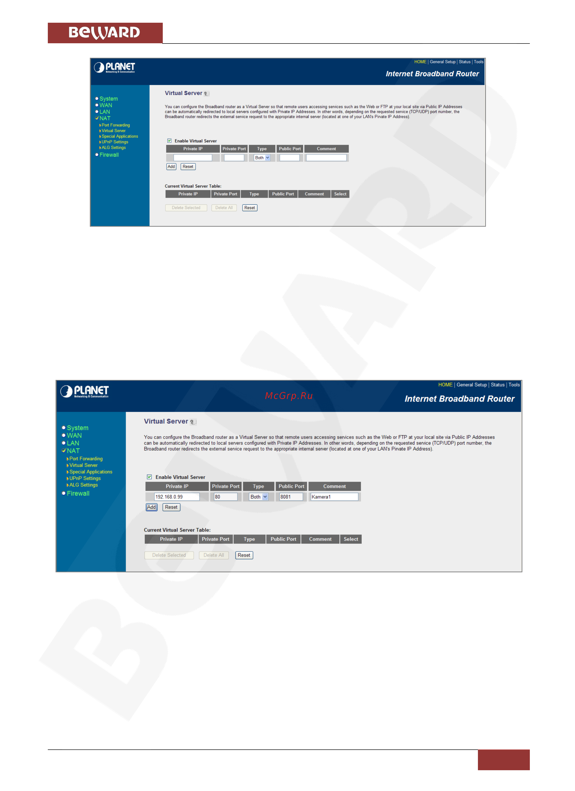 BEWARD BD4685RV [43/75] Глава 4 подключение ip камеры к сети интернет