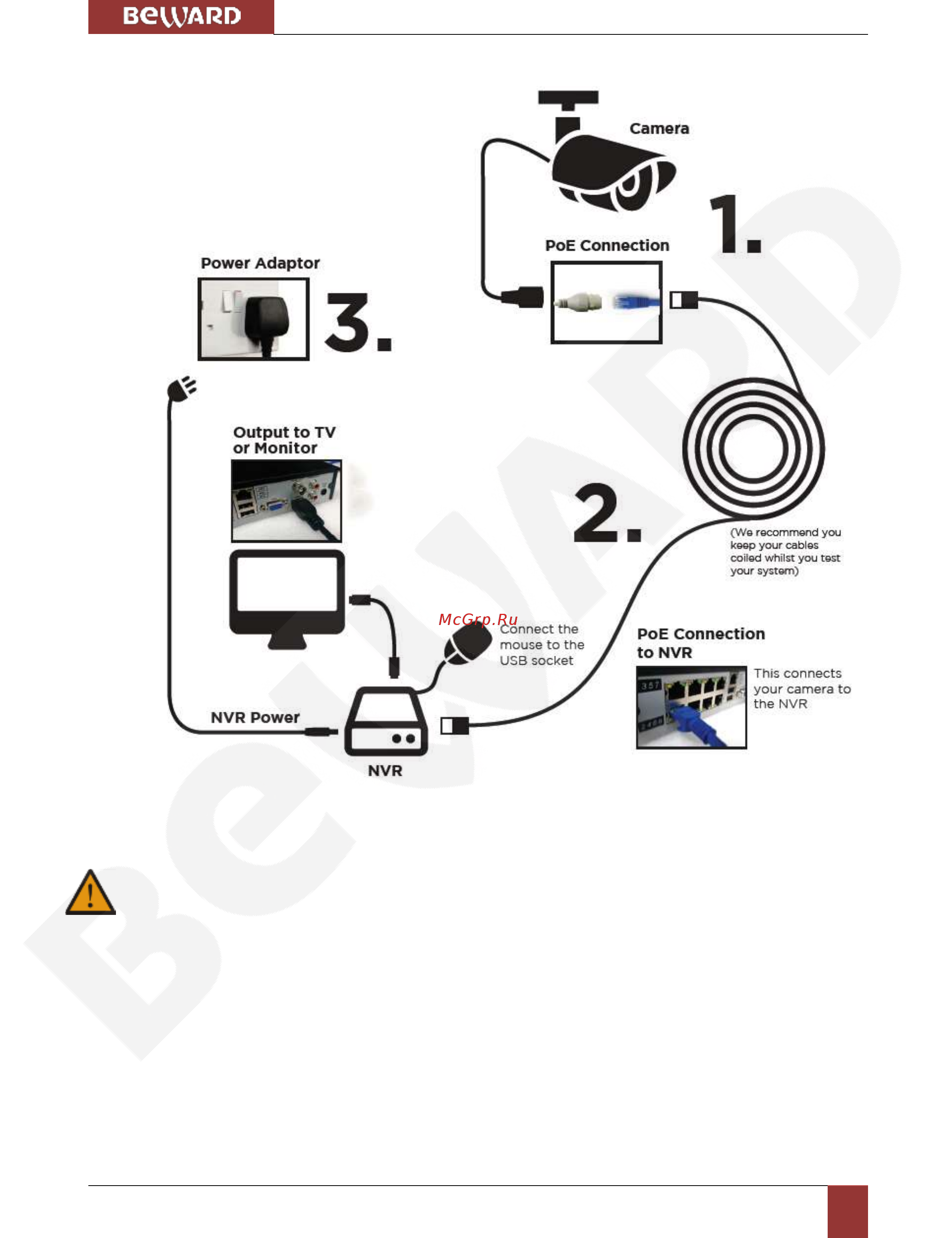 BEWARD BK1232H-P16 [15/79] Подключение по poe