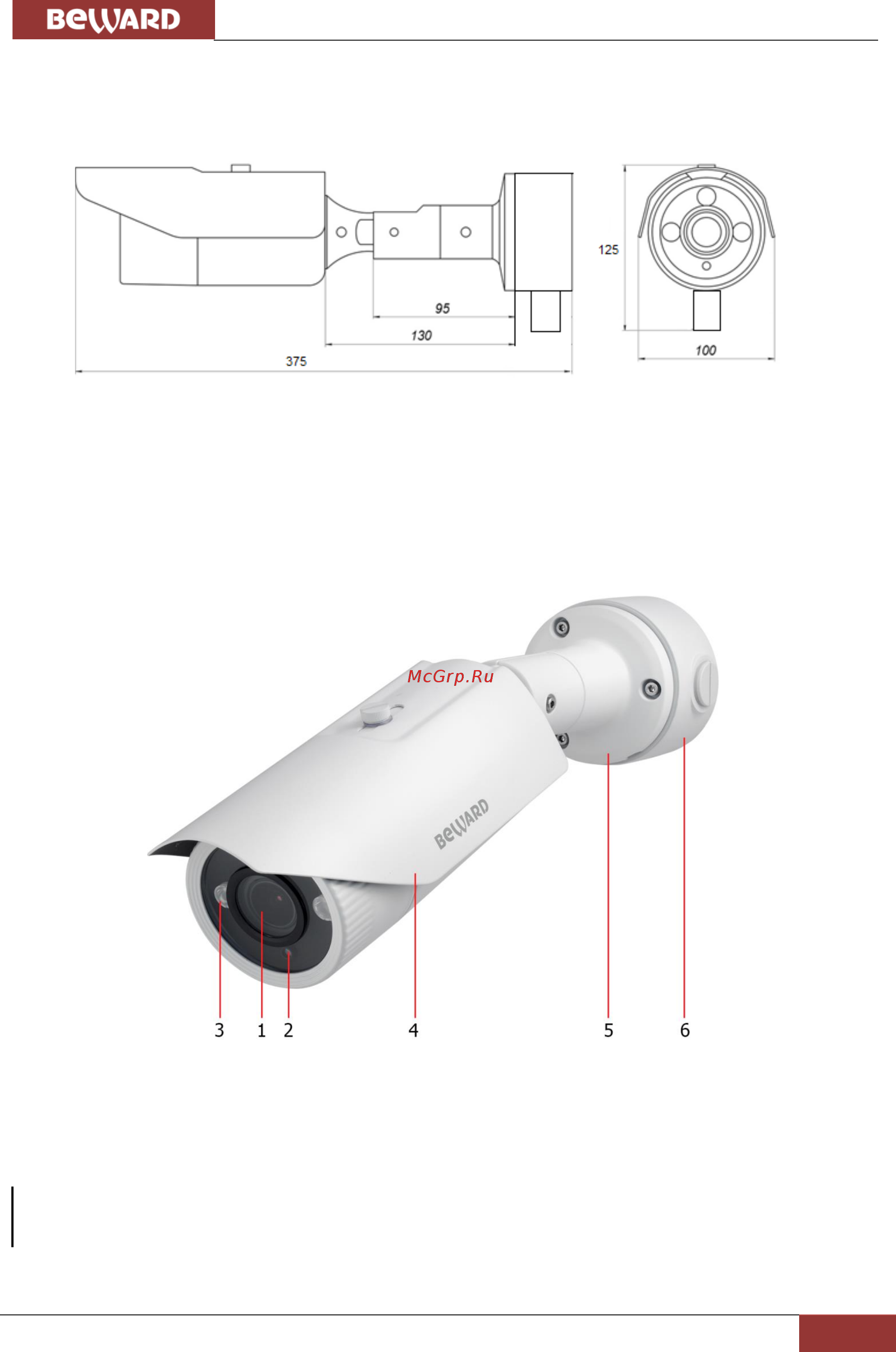 BEWARD NK54140R5 [8/74] Глава 3 размеры и основные элементы устройства