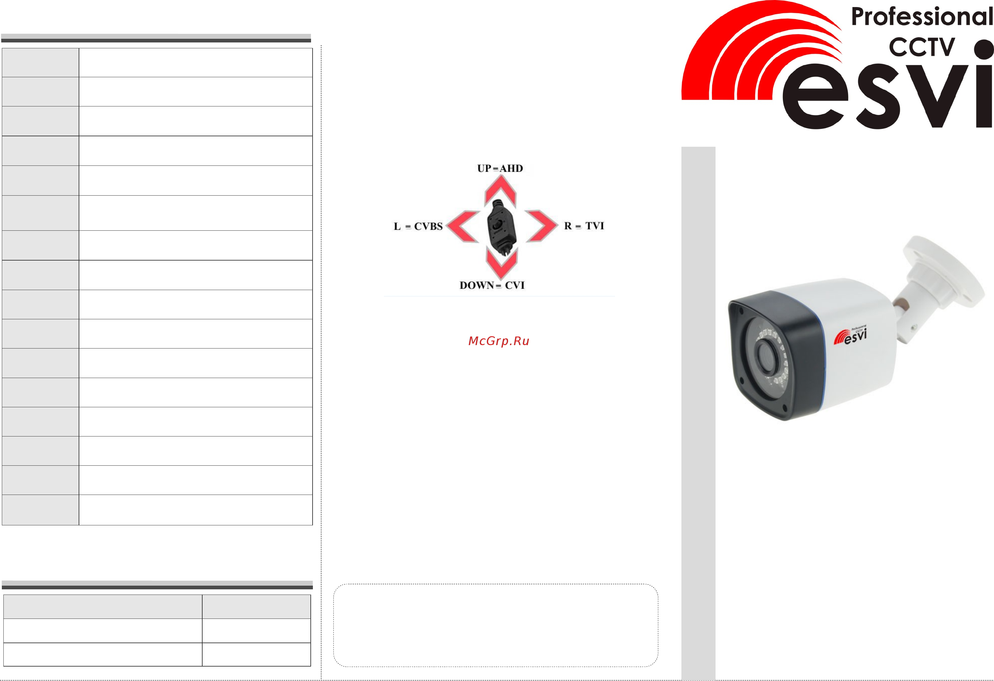 ESVI EVL-BM24-H21F (2.8) Инструкция по эксплуатации онлайн