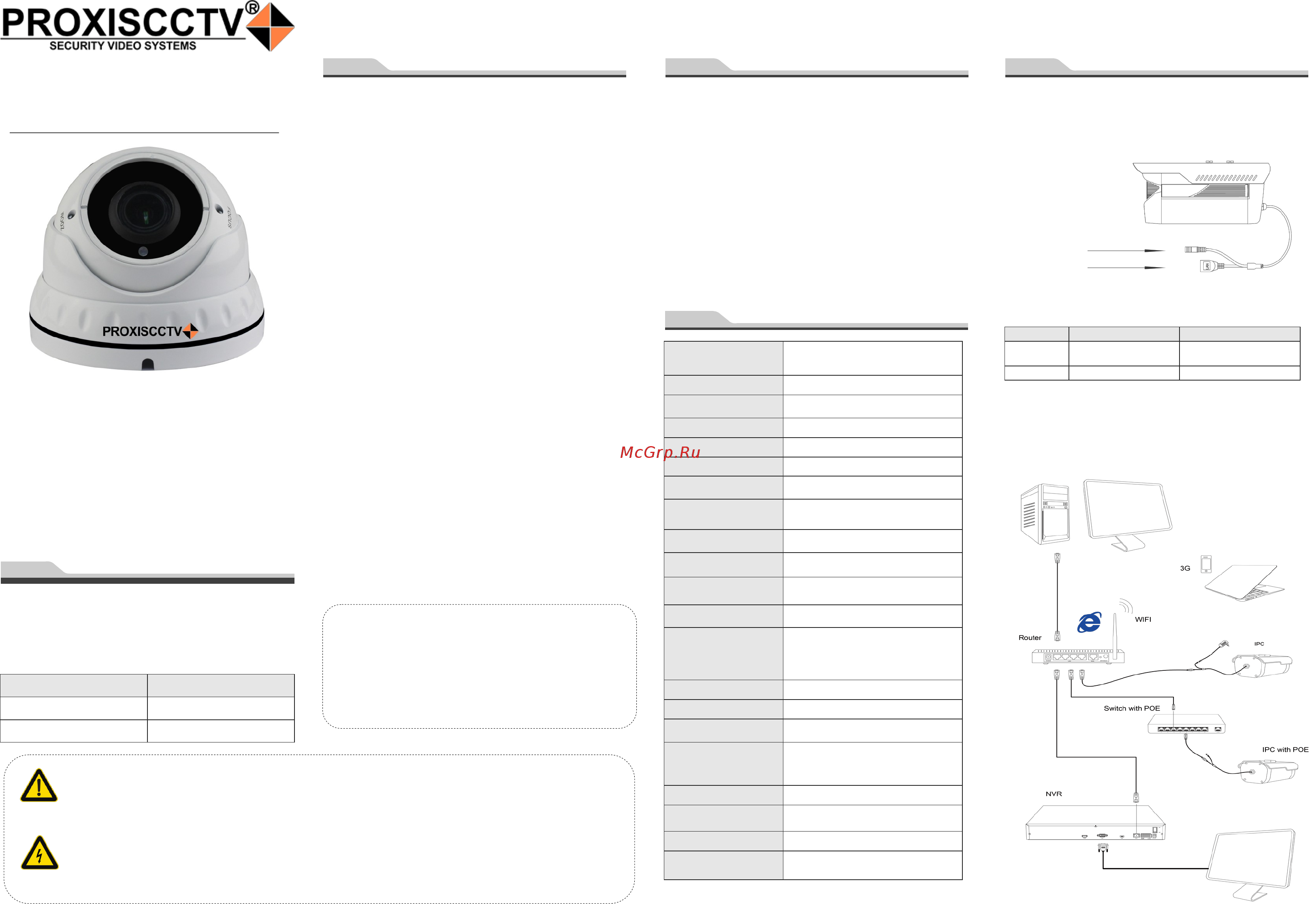 PROXISCCTV PX-IP-DNT-SP20-P/C (BV) Инструкция по эксплуатации онлайн