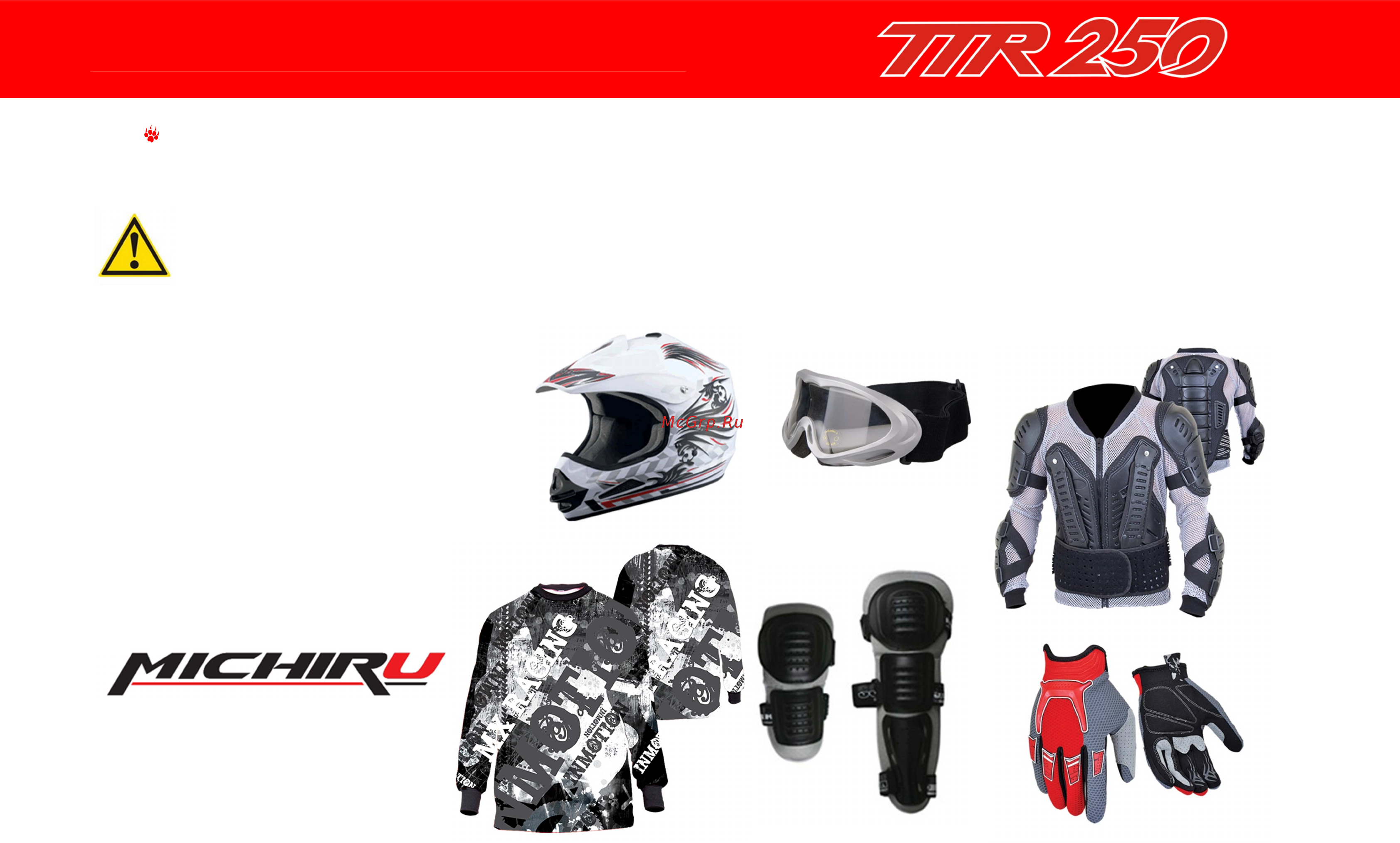 Irbis TTR250 [10/44] Техника безопасности