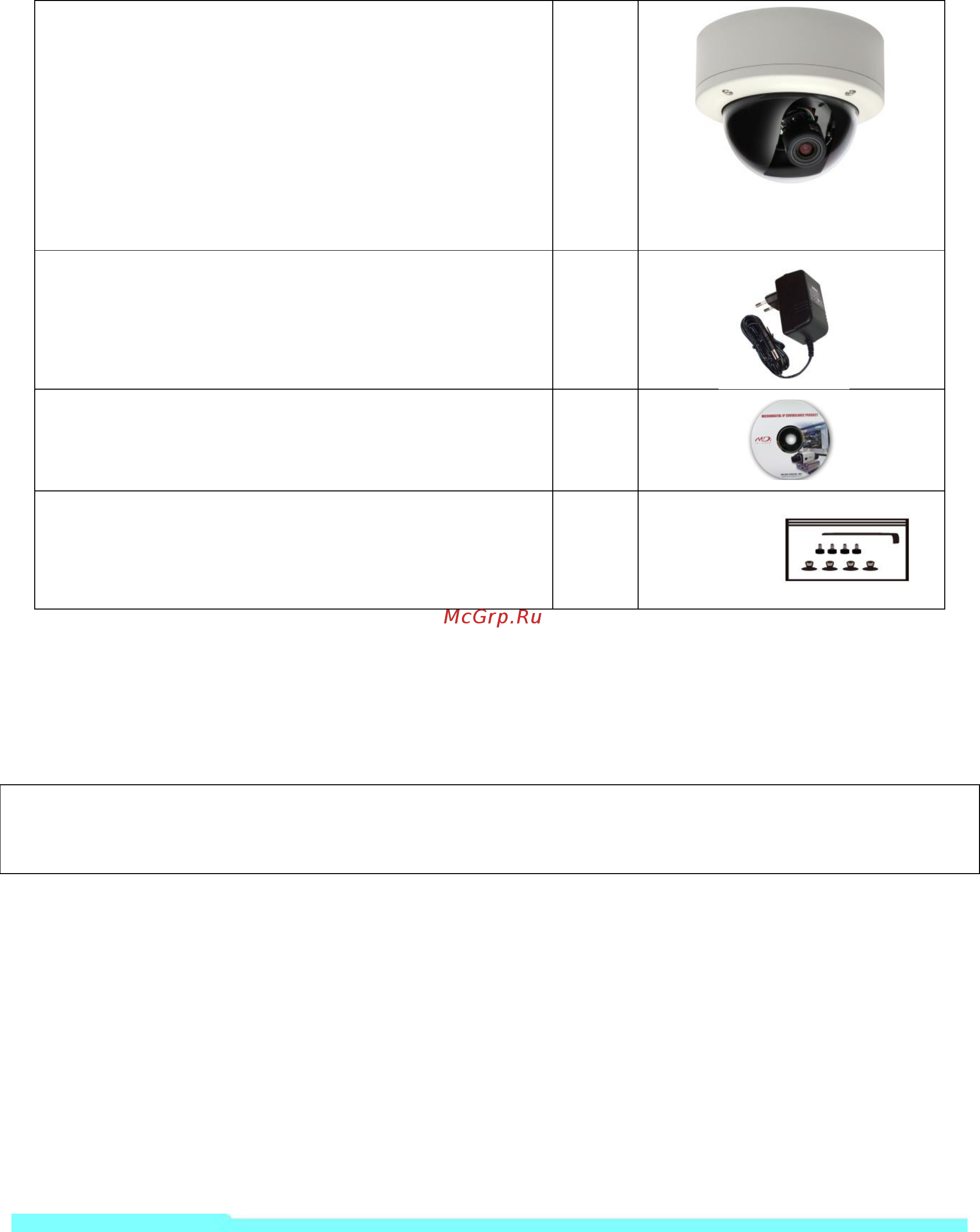 Microdigital MDC-i8250VTD-H [6/8] Упаковочный лист