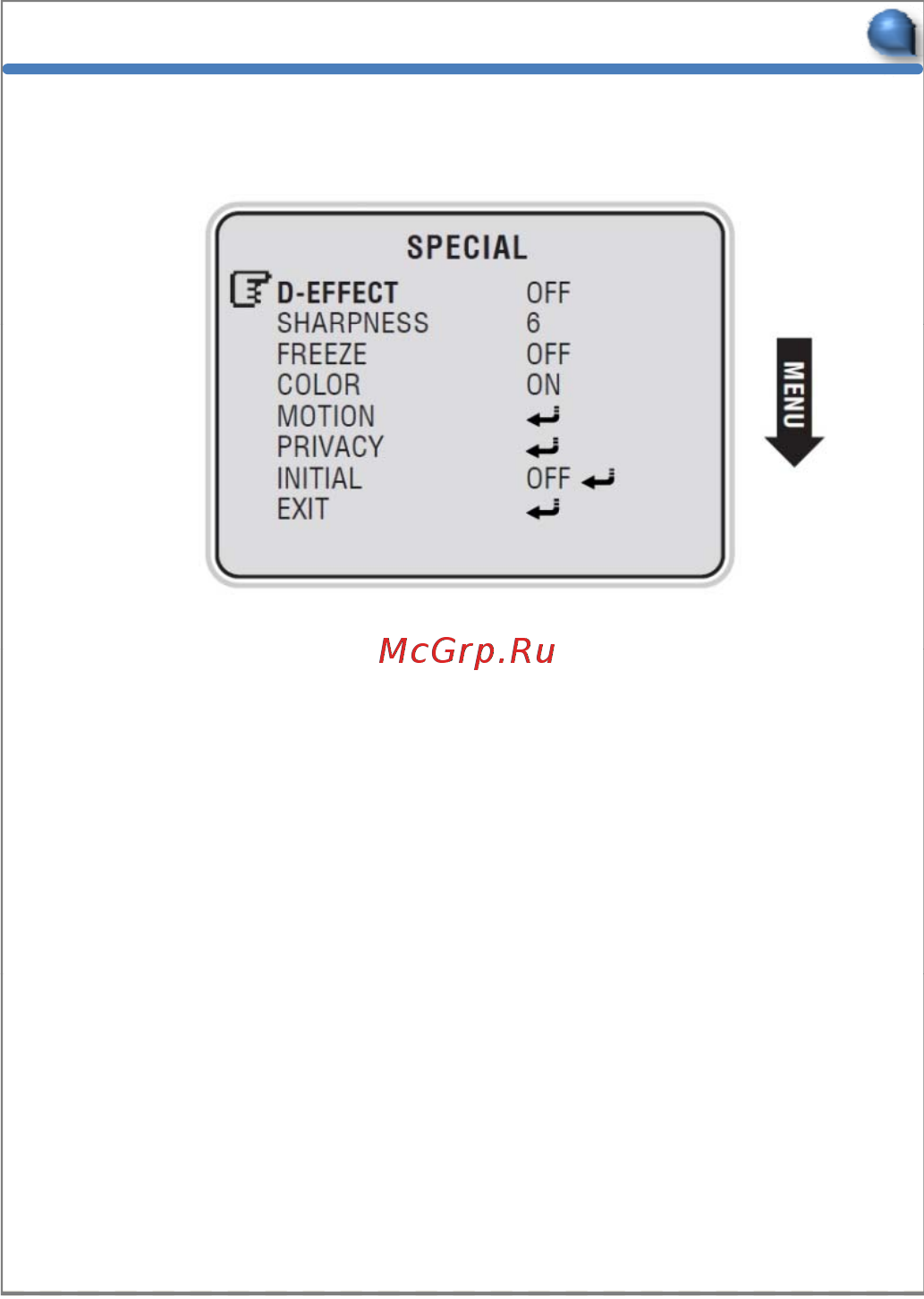 Microdigital MDC-6220Z27-116H [21/32] Меню и функции меню и функции