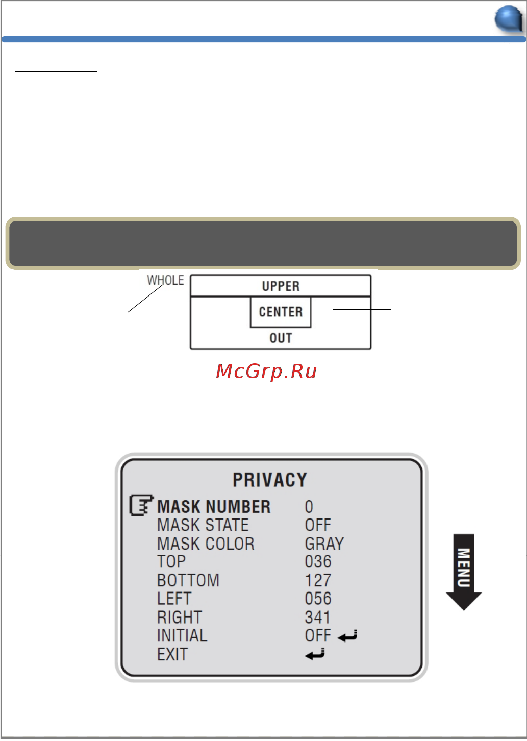 Microdigital MDC-6220Z27-116H [23/32] Меню и функции меню и функции