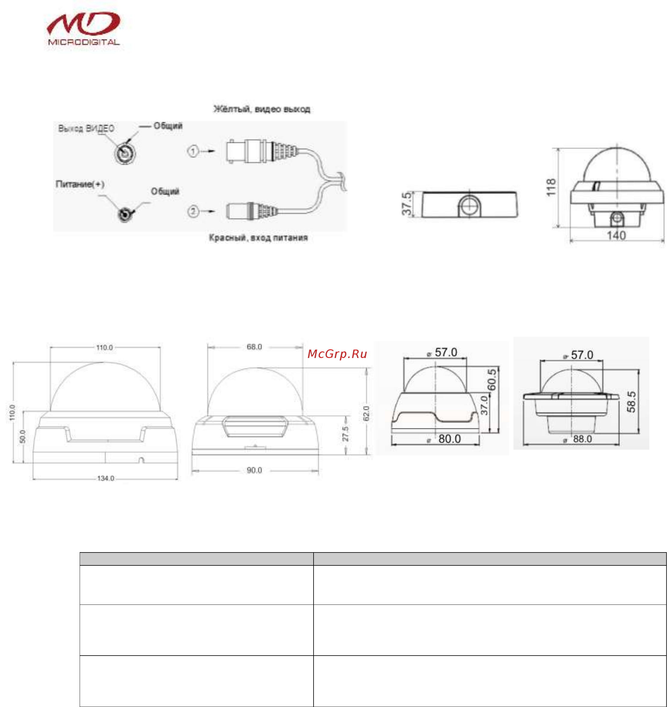 Microdigital MDC-9020F2 Инструкция по эксплуатации онлайн [2/2] 493618