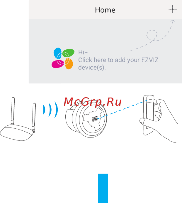 Ezviz Wi-Fi С6СN (CS-CV246-A0-1C2WFR) [3/9] Шаг 2 настройка камеры