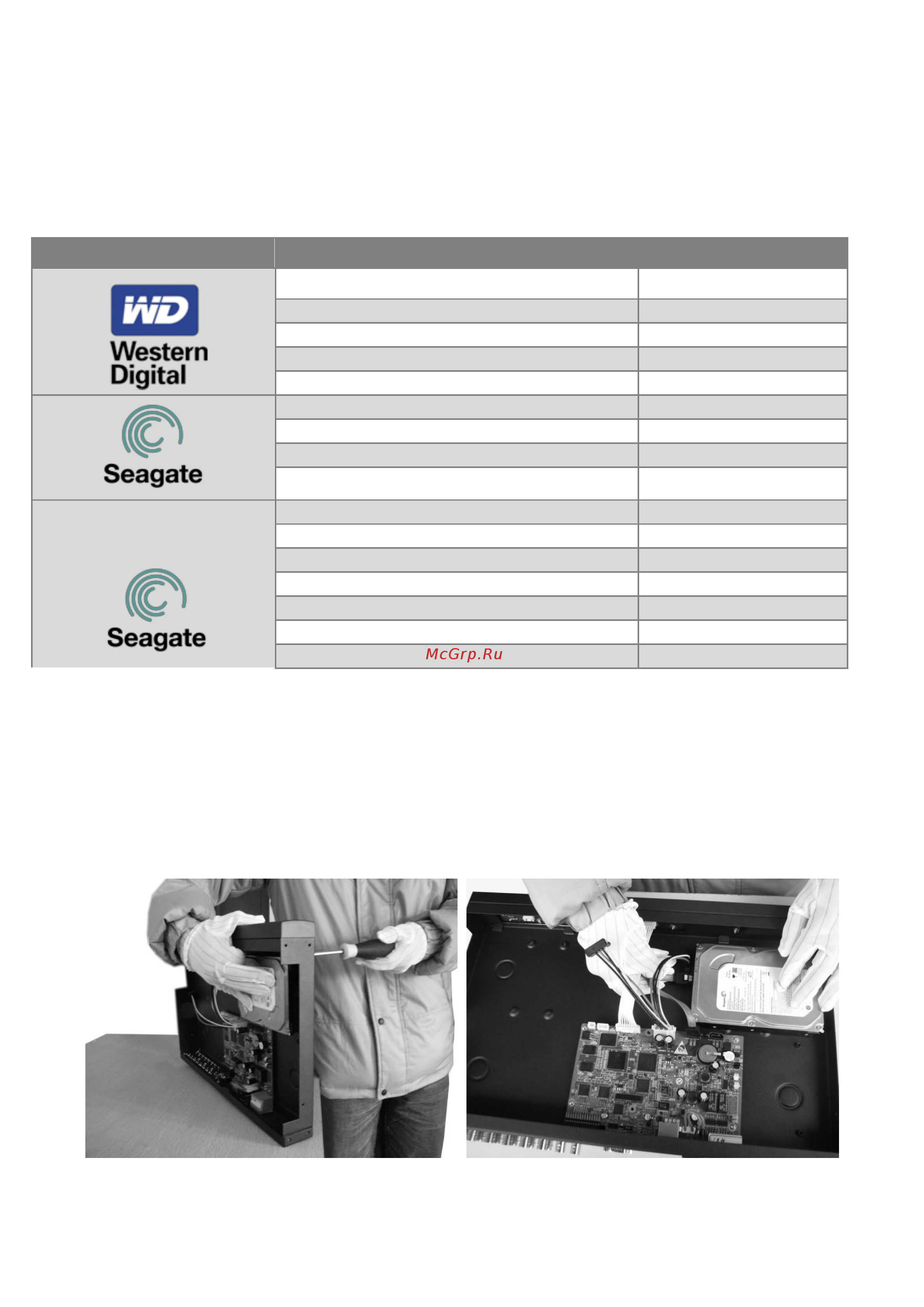 Polyvision PVDR-IP2-64M8 V.5.9.1 [6/15] Установка жёстких дисков