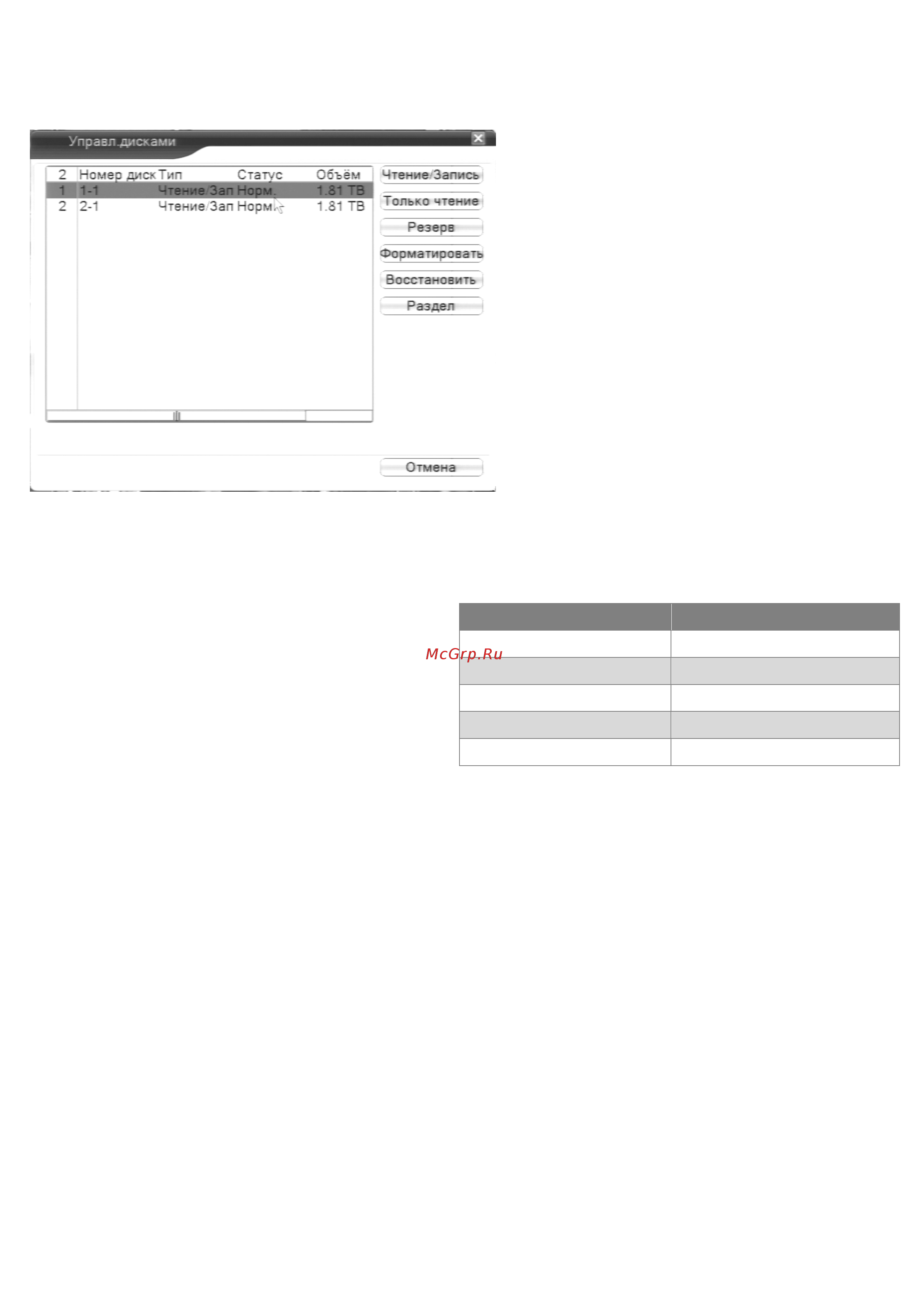 Polyvision PVDR-IP2-64M8 V.5.9.1 [8/15] Управление жёсткими дисками