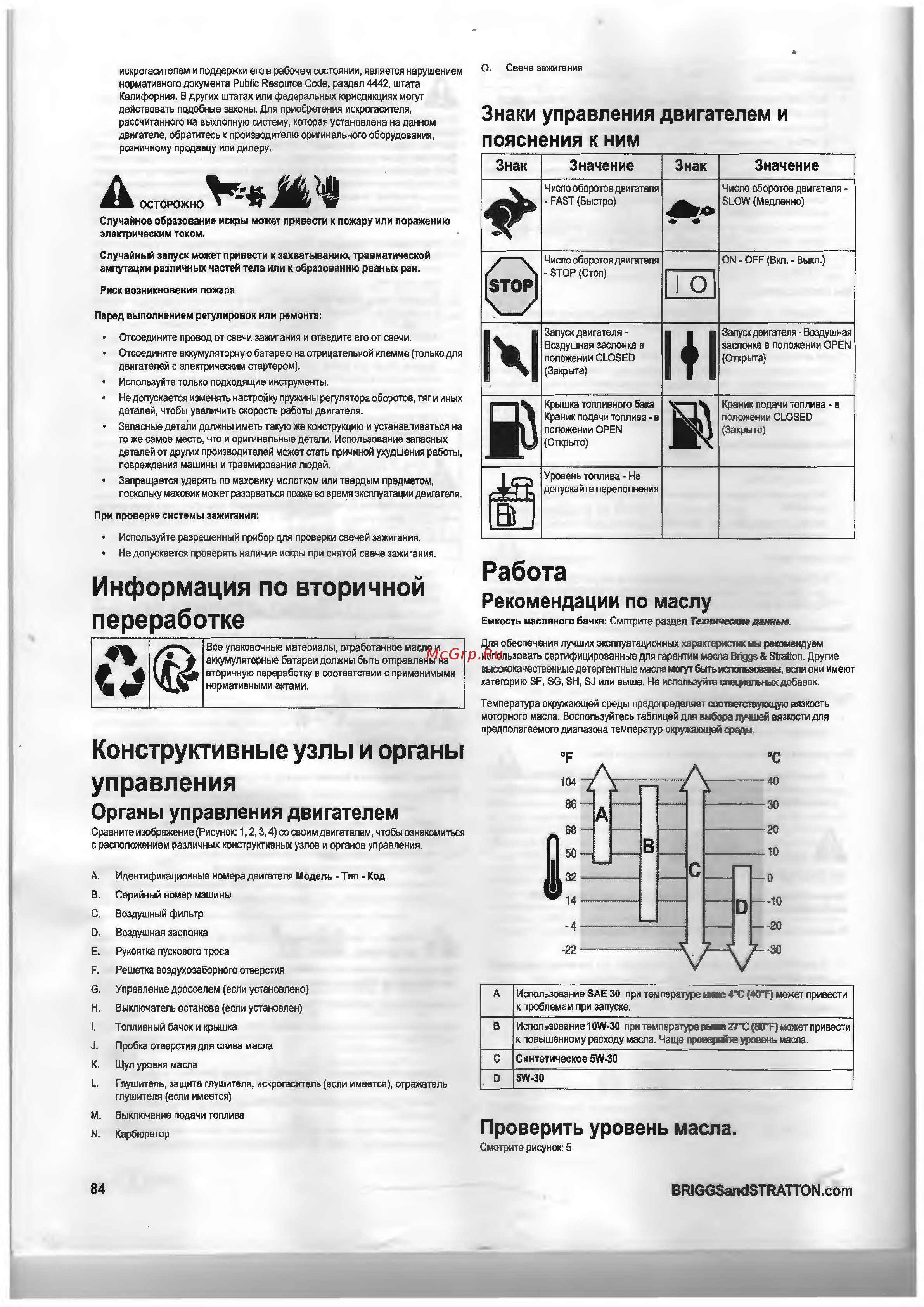 Тарпан ТМЗ-МК-03-02 (с реверсом) [6/12] Органы управления двигателем