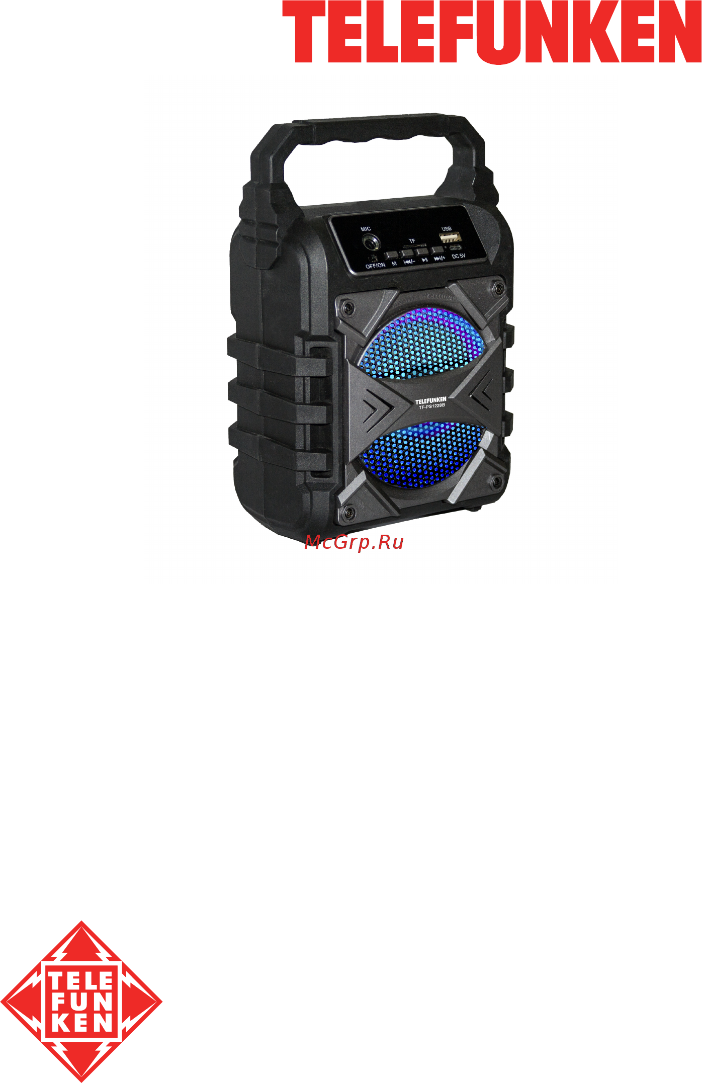 Telefunken TF-PS1228B Инструкция по эксплуатации онлайн