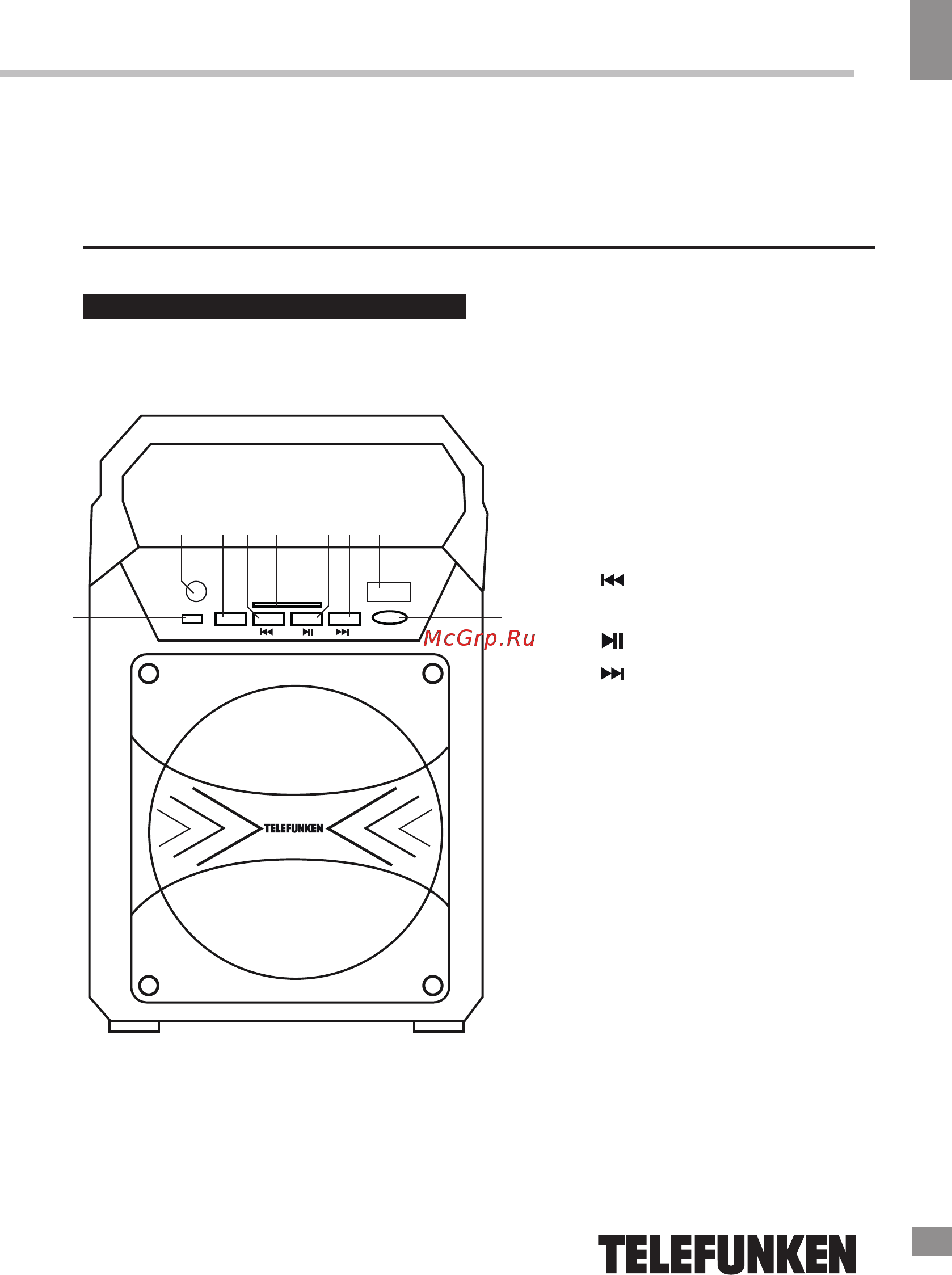 Telefunken TF-PS1228B [3/16] Control elements