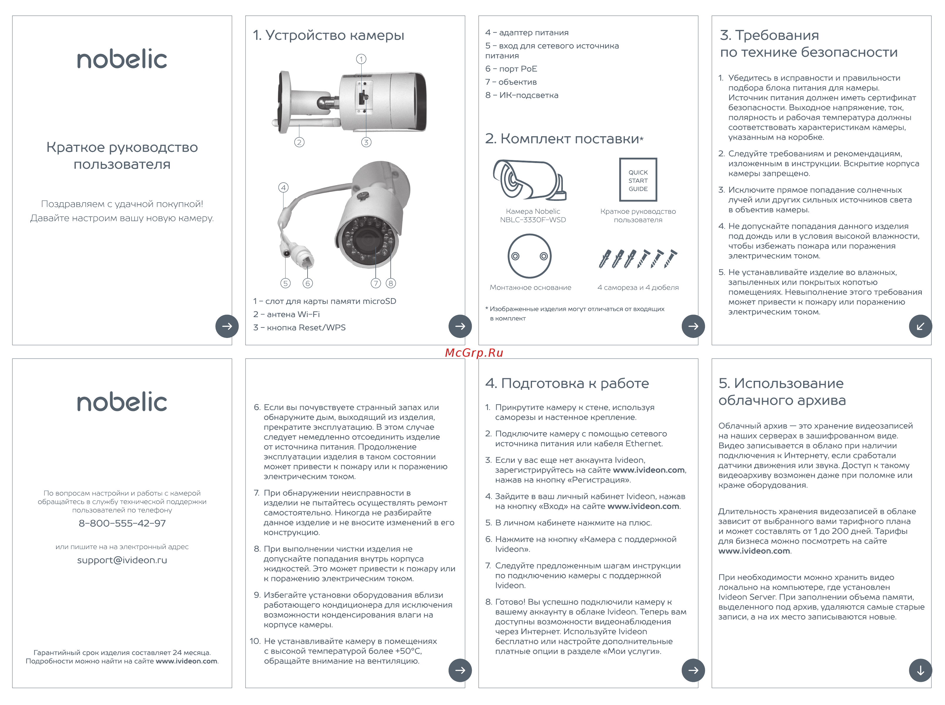 Nobelic NBLC-3330F-WSD Инструкция по эксплуатации онлайн