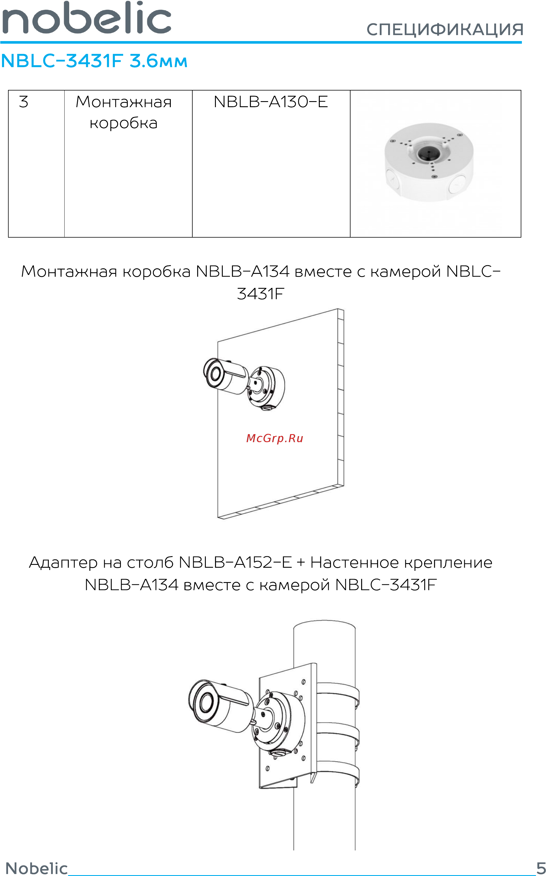 Nobelic NBLC-3431F 3.6 mm [5/5] Поьенс
