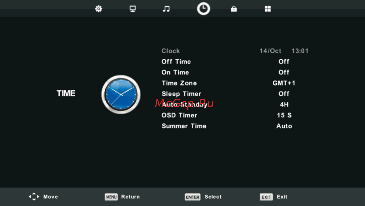 ERGO LE24CT5000AK [83/91] Time setting