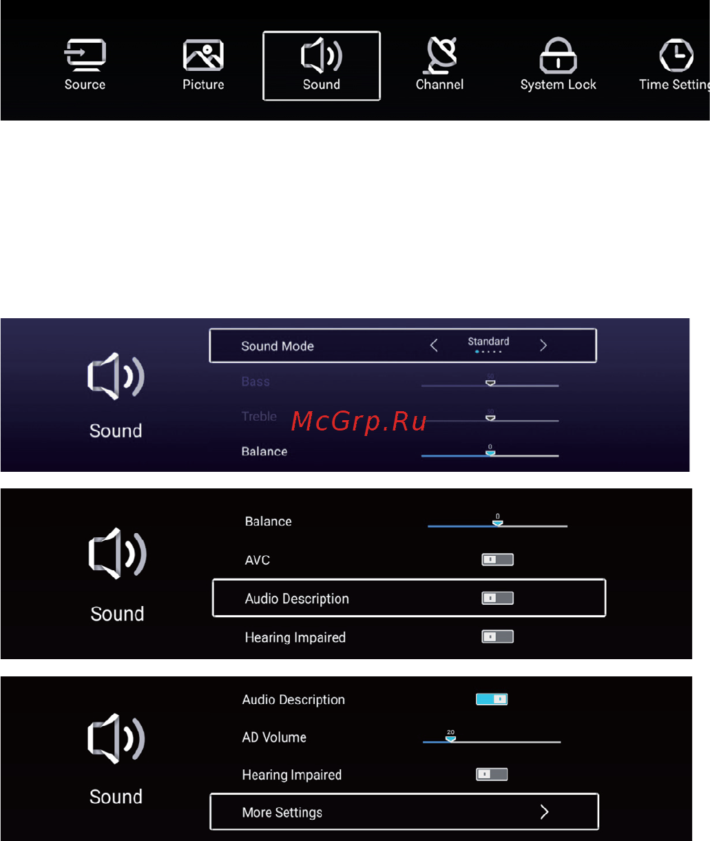 ERGO 55DU6510 [94/109] Sound setting