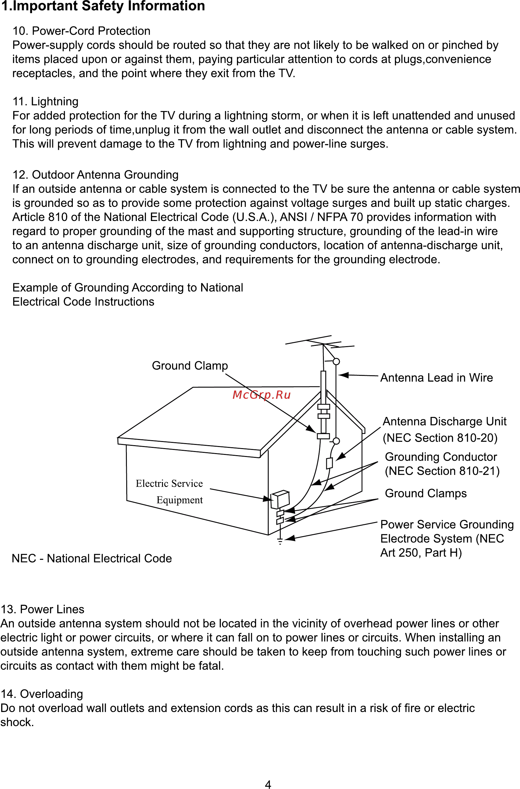 ERGO LE43CU6530AK [78/110] Important safety information