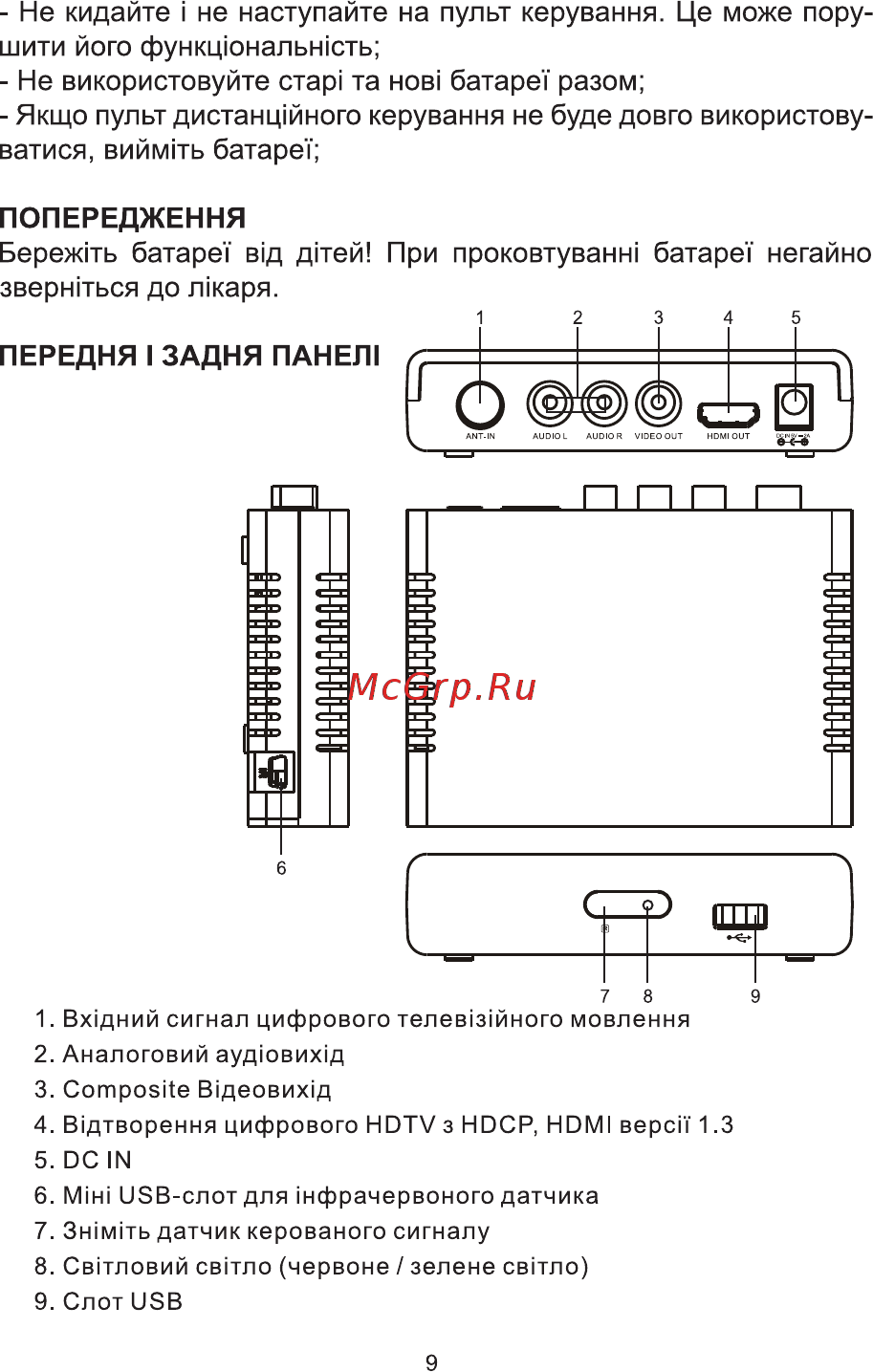 ERGO DVB-T2 1108 [8/65] Передня i